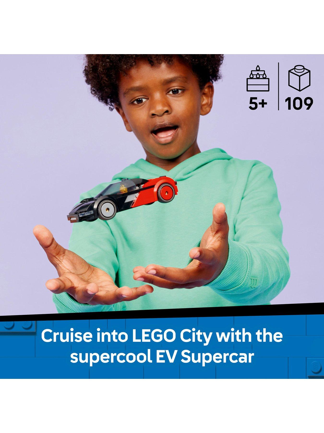 Image 2 of 8 of LEGO City EV Supercar Toy - Car Model Kit 60486