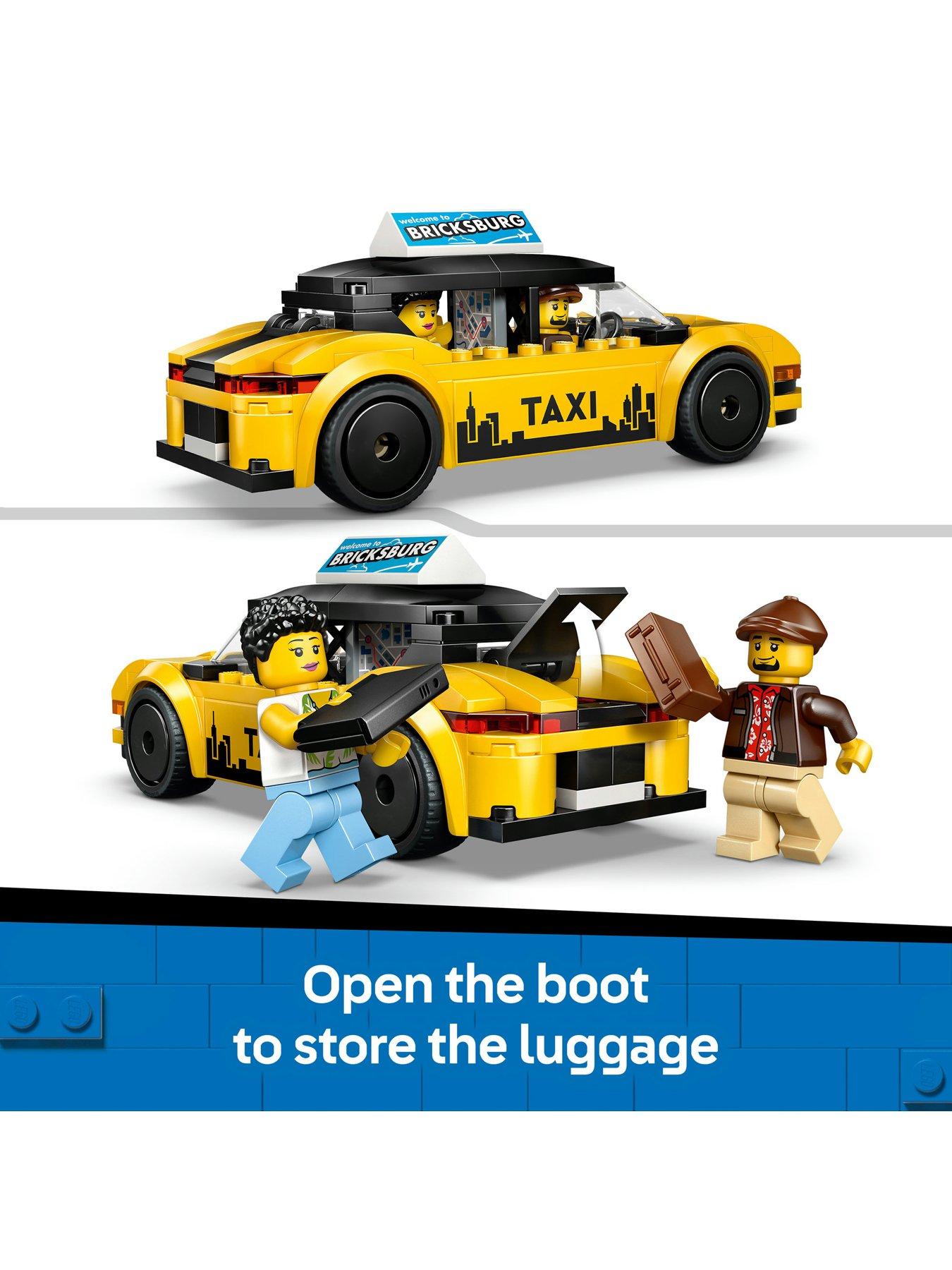 Image 4 of 8 of LEGO City Yellow Taxi Toy - Model Car Kit 60487