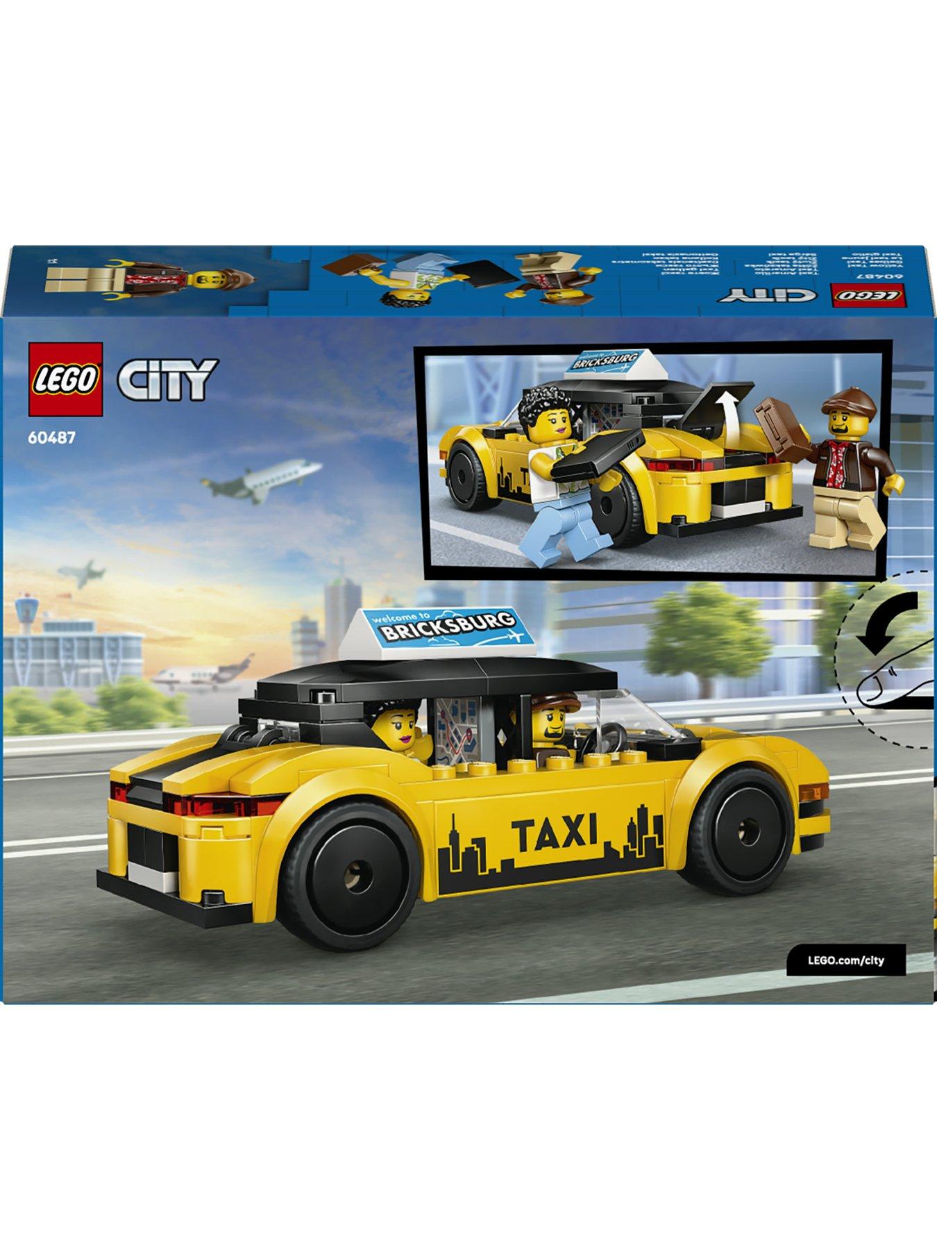 Image 7 of 8 of LEGO City Yellow Taxi Toy - Model Car Kit 60487