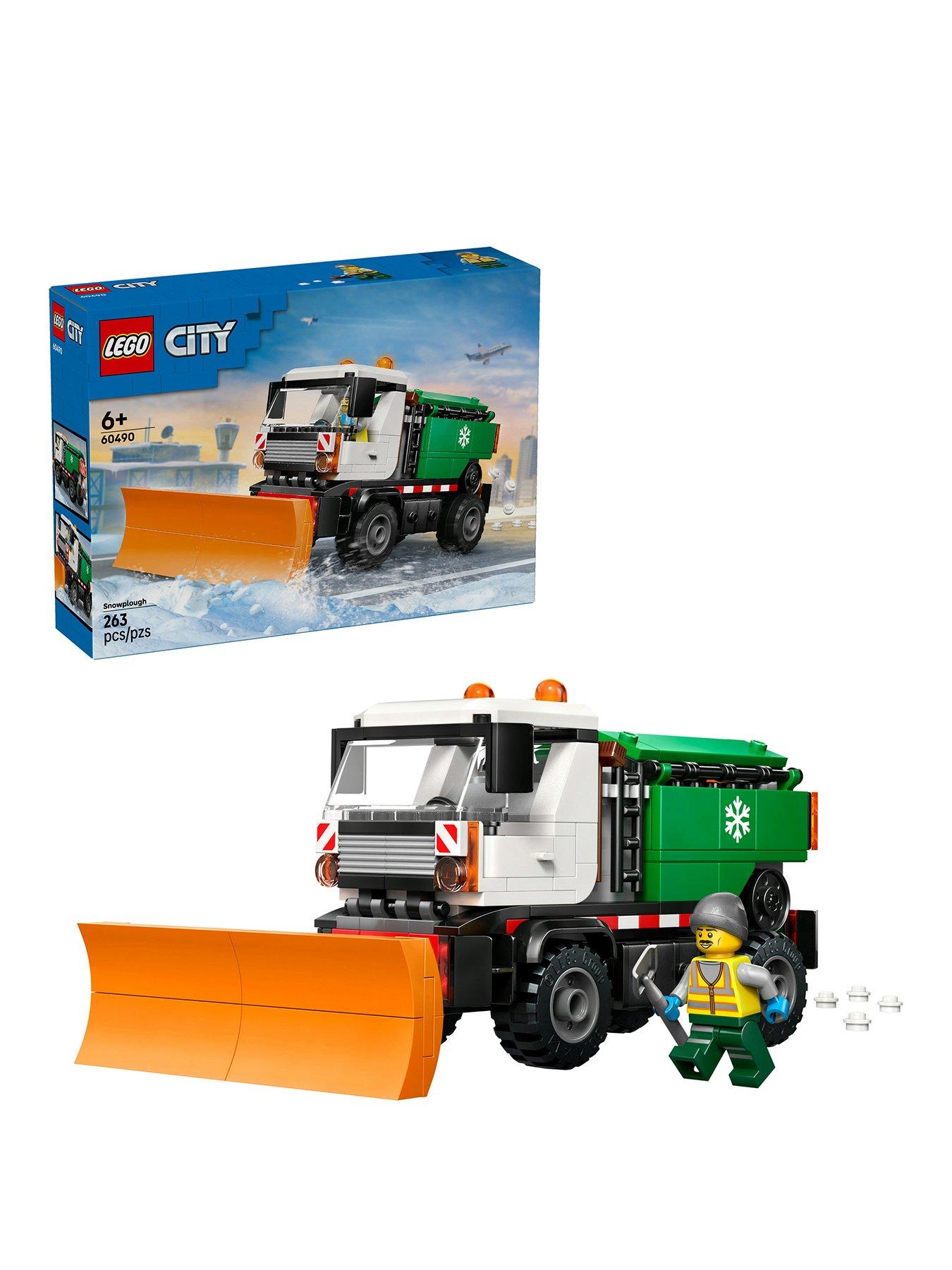 Image 1 of 8 of LEGO City Snowplough Truck Toy Building Set 60490