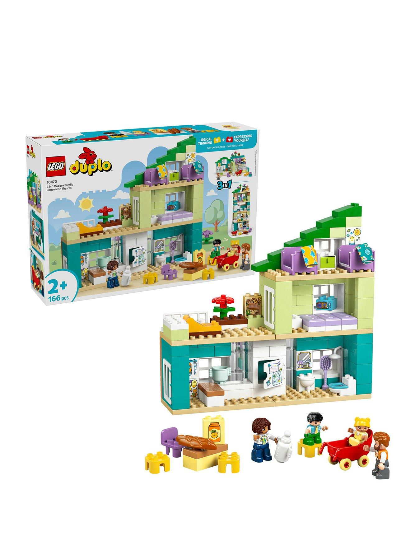 Image 1 of 8 of LEGO Duplo 3 in 1 Modern Family House with Figures 10470