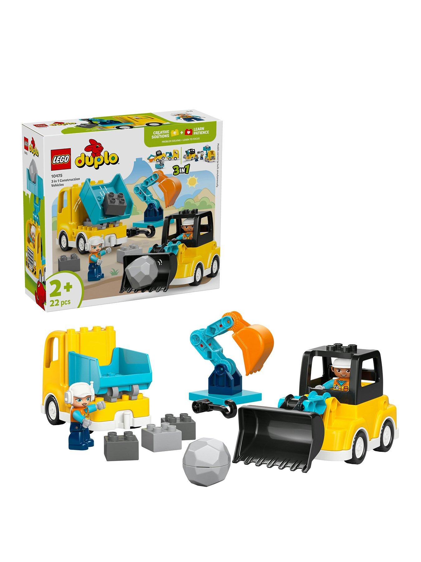 Image 1 of 8 of LEGO Duplo 3 in 1 Construction Vehicles Building Toy 10475