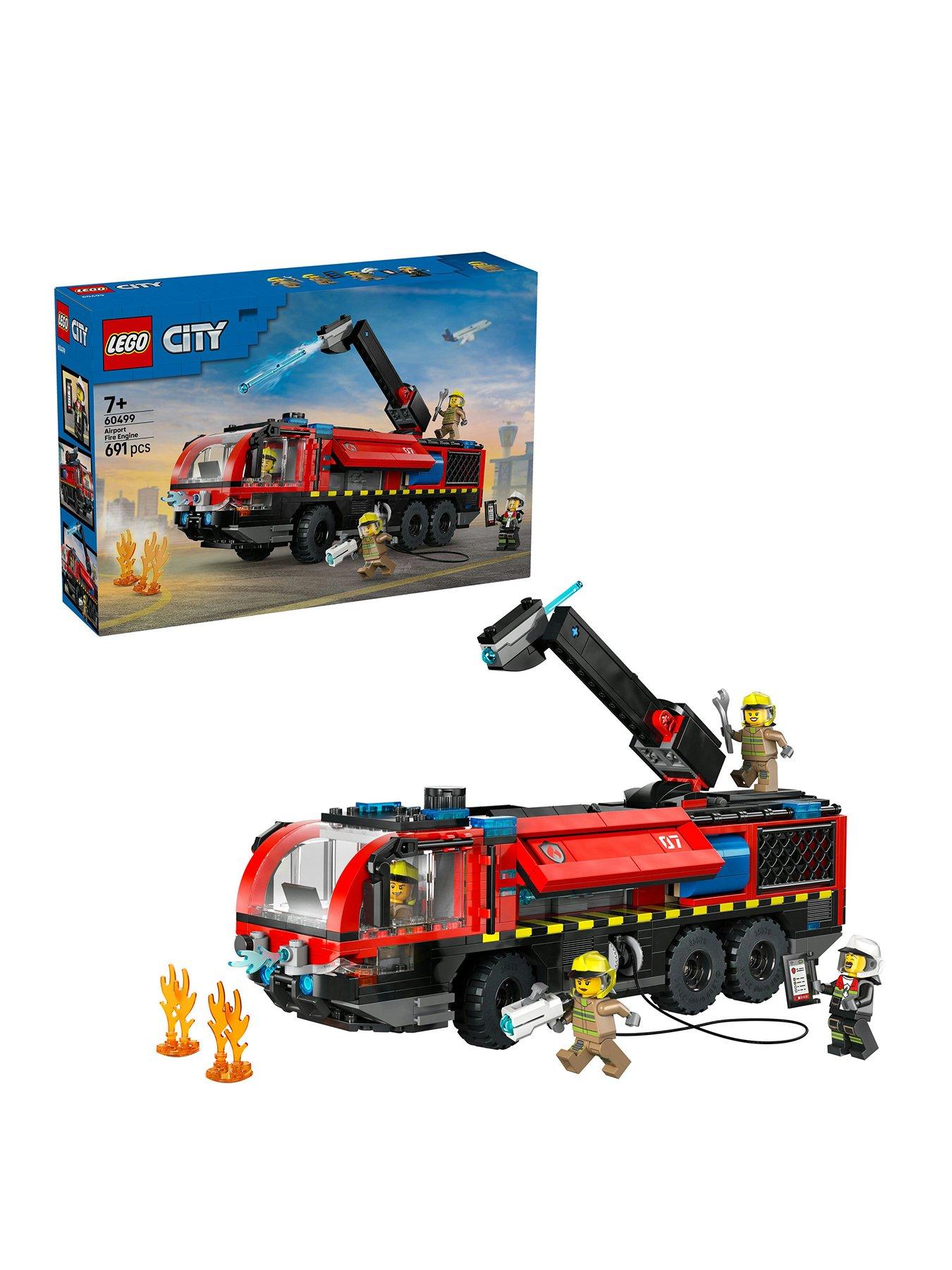 Image 1 of 8 of LEGO City Airport Fire Engine Truck Toy 60499