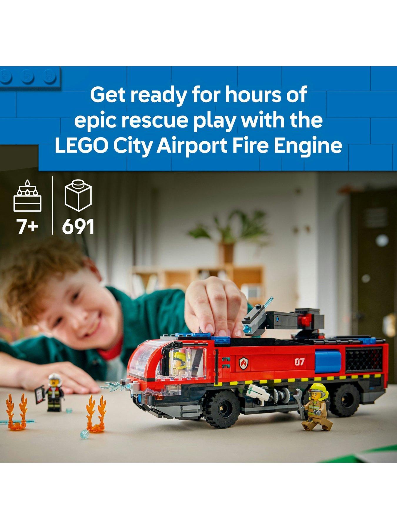 Image 2 of 8 of LEGO City Airport Fire Engine Truck Toy 60499