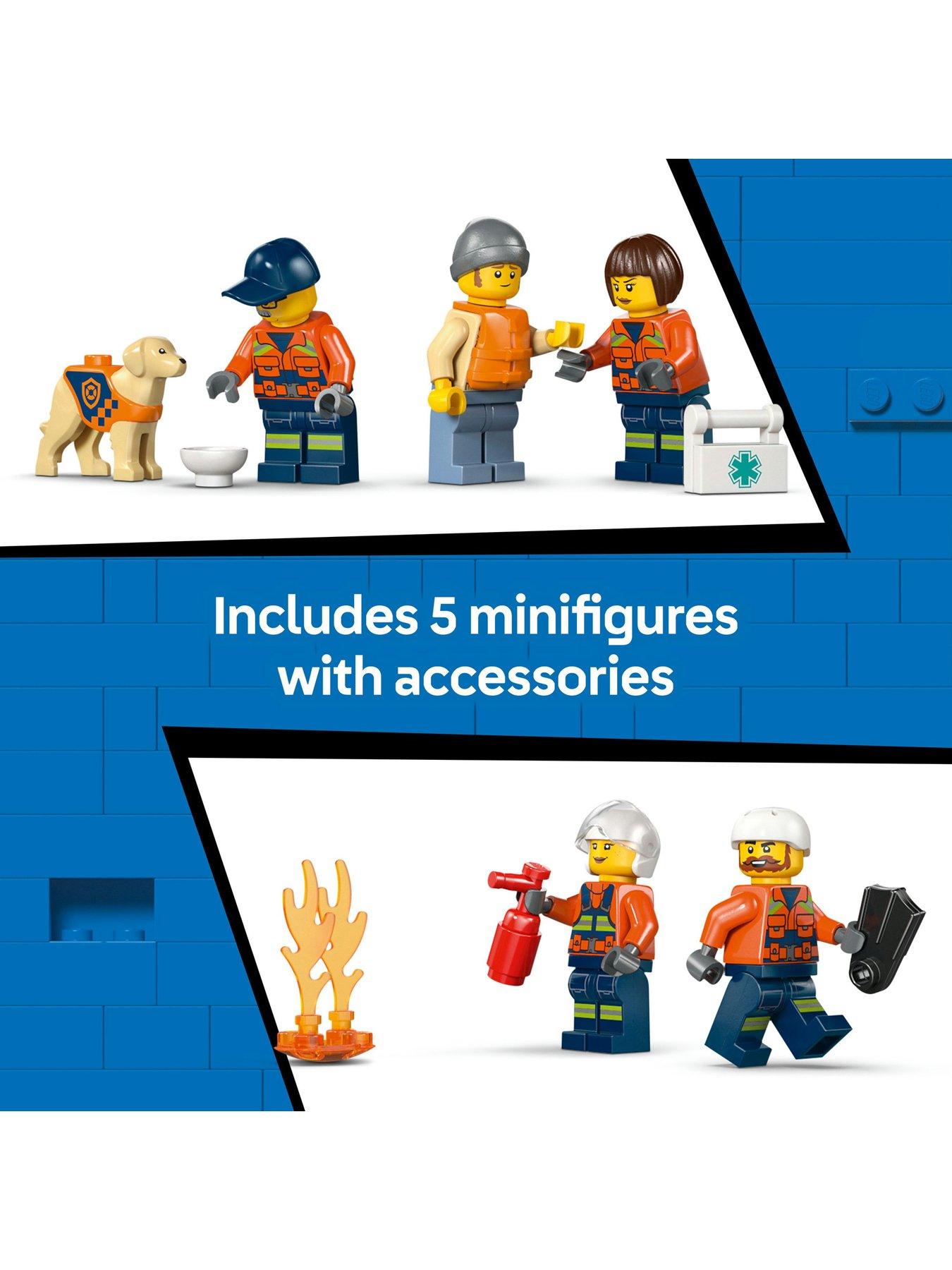 Image 6 of 8 of LEGO City Coast Guard Rescue Boat &amp; Helicopter Playset (60504)