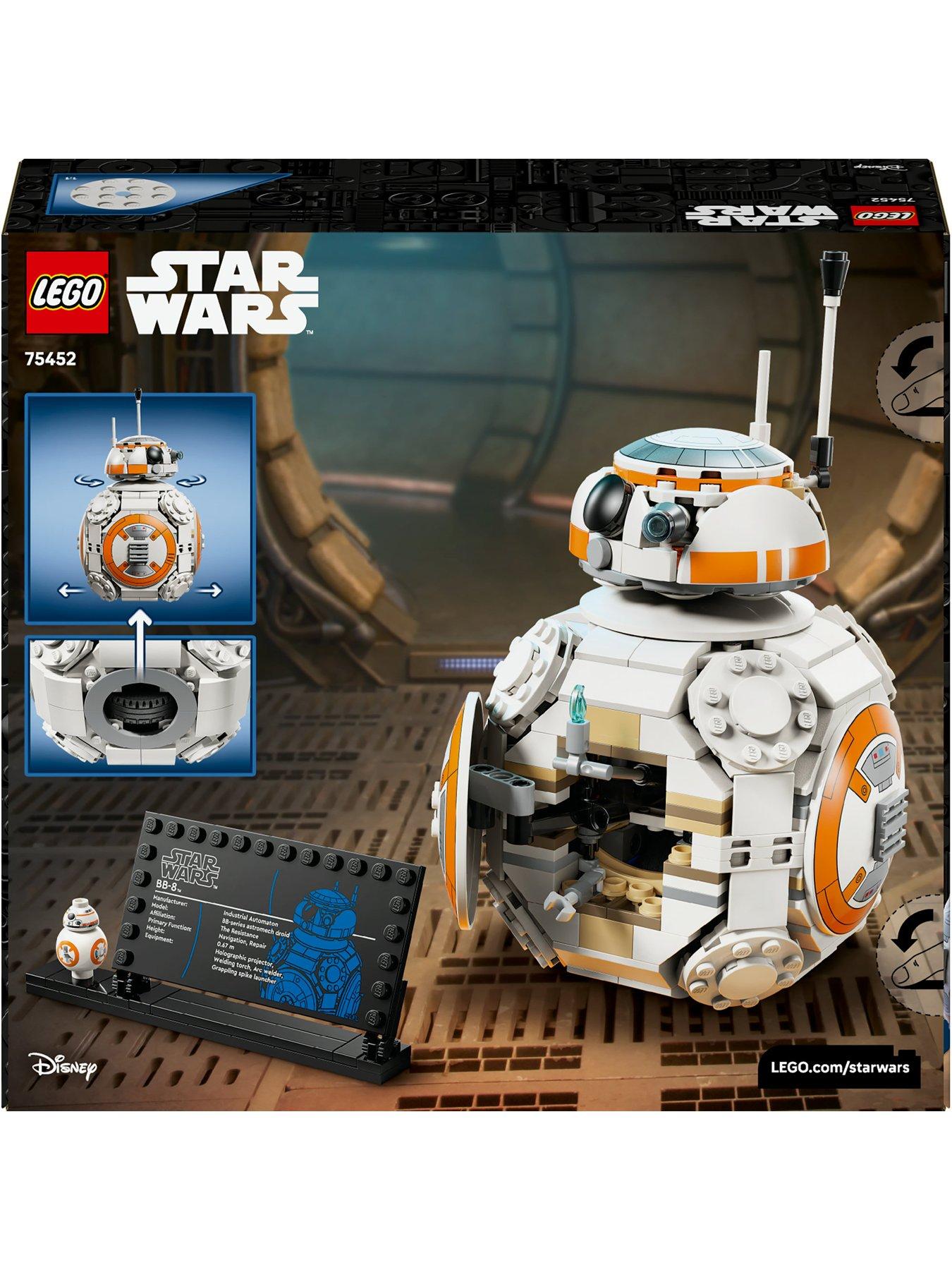 STAR WARS 宇宙船フィギュアセット 8機 ミニフィギュア12体 LEGO Star Wars BB-8 Astromech Droid Figure 75452 | Littlewoods