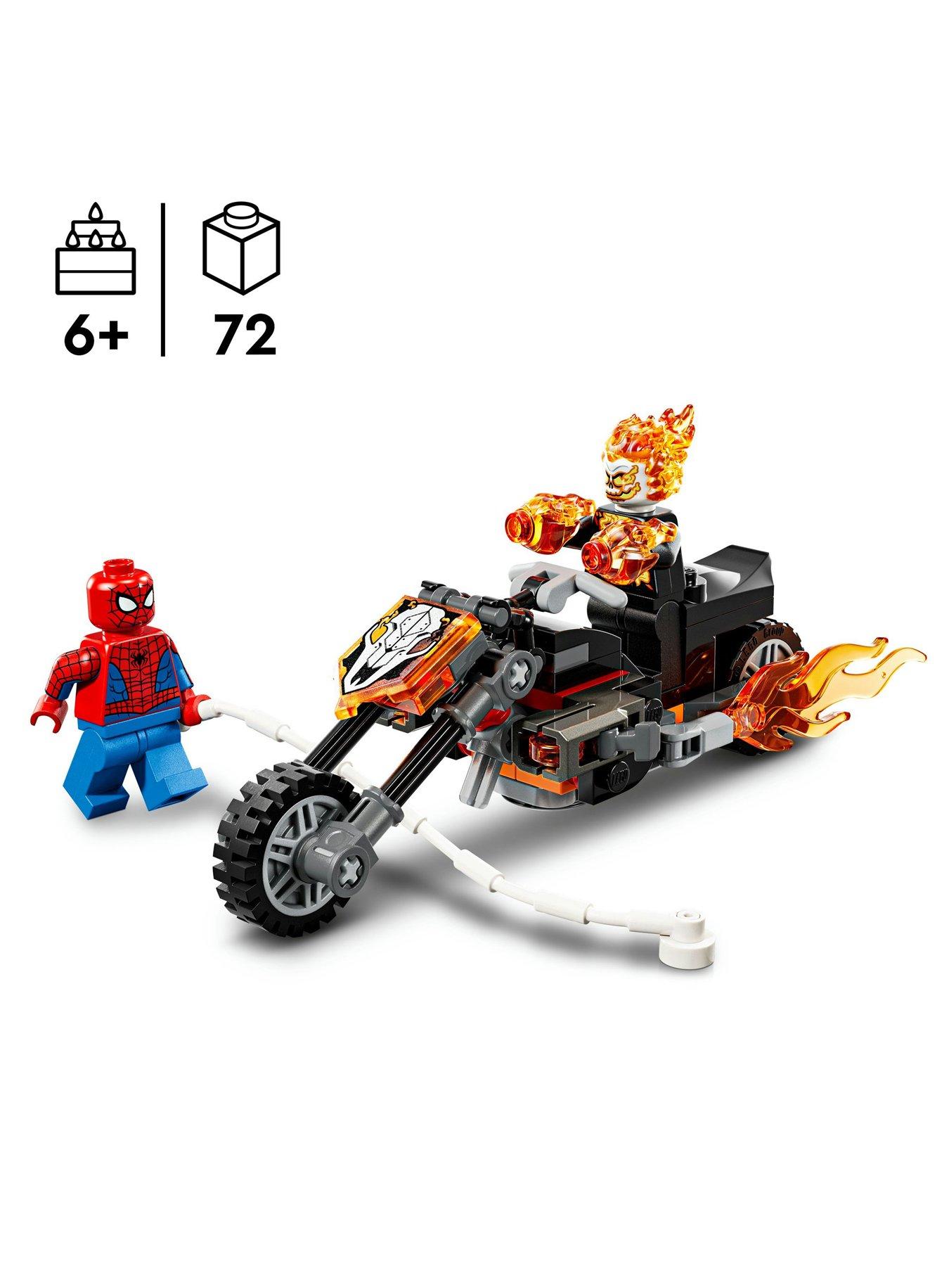 Image 2 of 8 of LEGO Super Heroes Spider-Man vs. Ghost Rider Motorcycle 76335