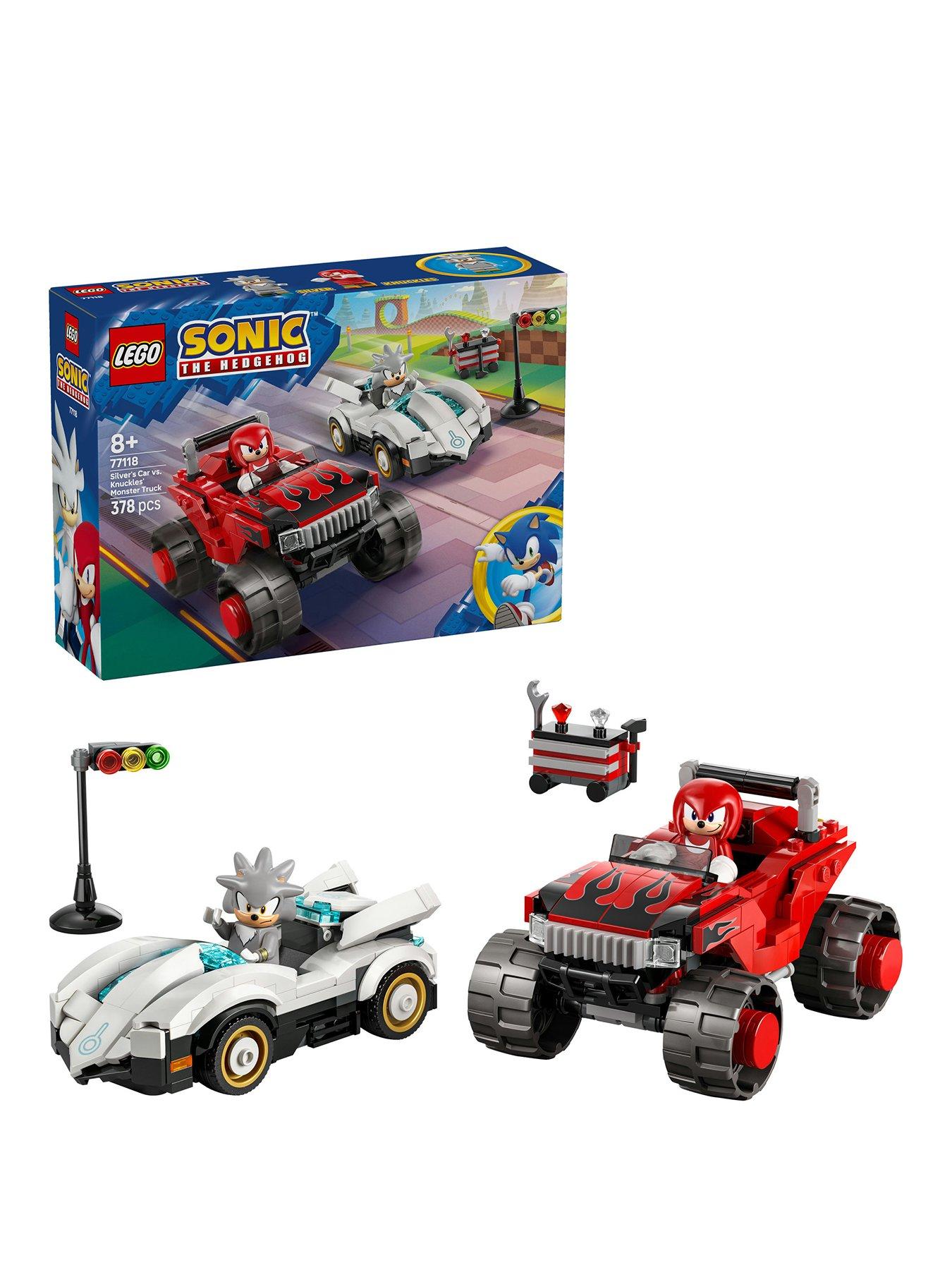 Image 1 of 8 of LEGO Sonic Silver&rsquo;s Car vs. Knuckles&rsquo; Monster Truck 77118