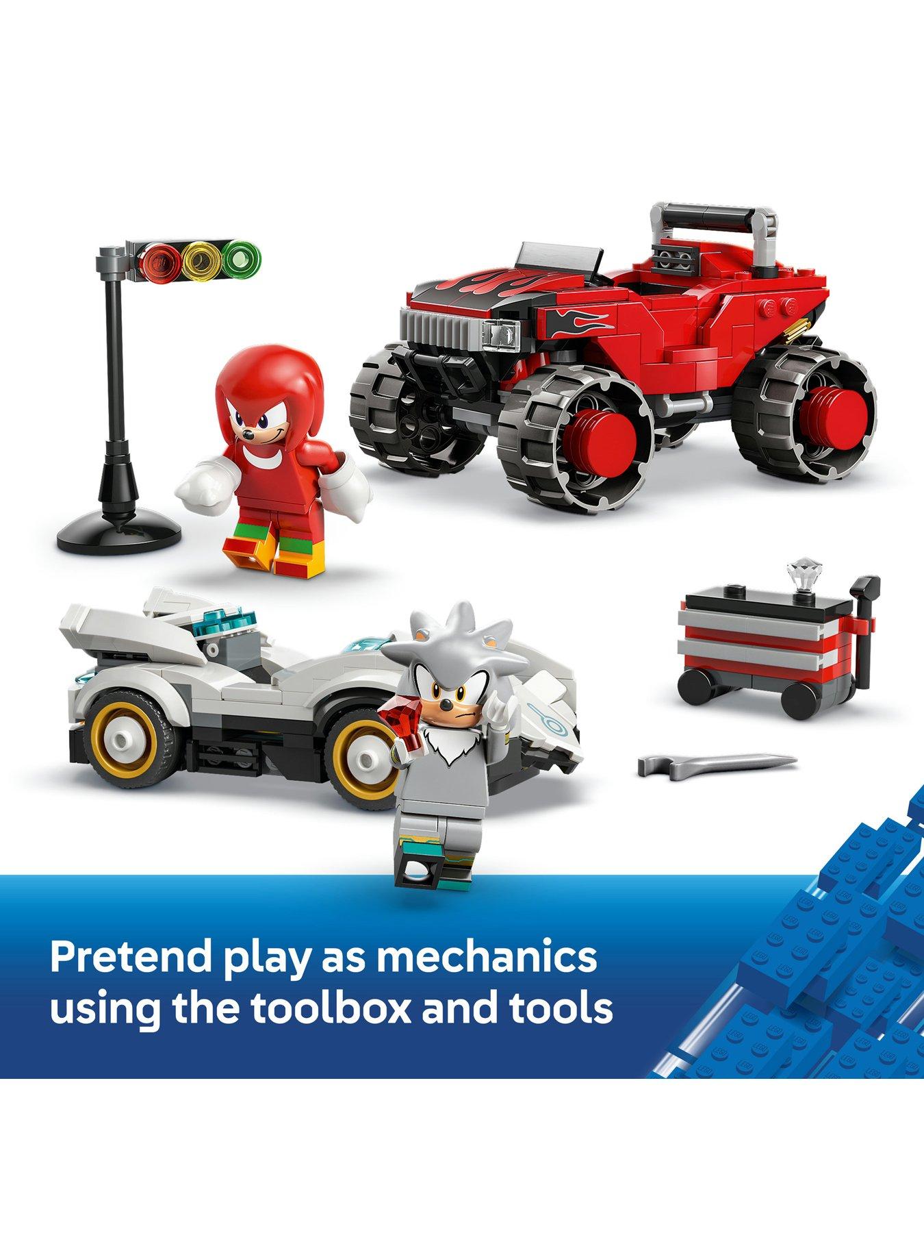 Image 3 of 8 of LEGO Sonic Silver&rsquo;s Car vs. Knuckles&rsquo; Monster Truck 77118