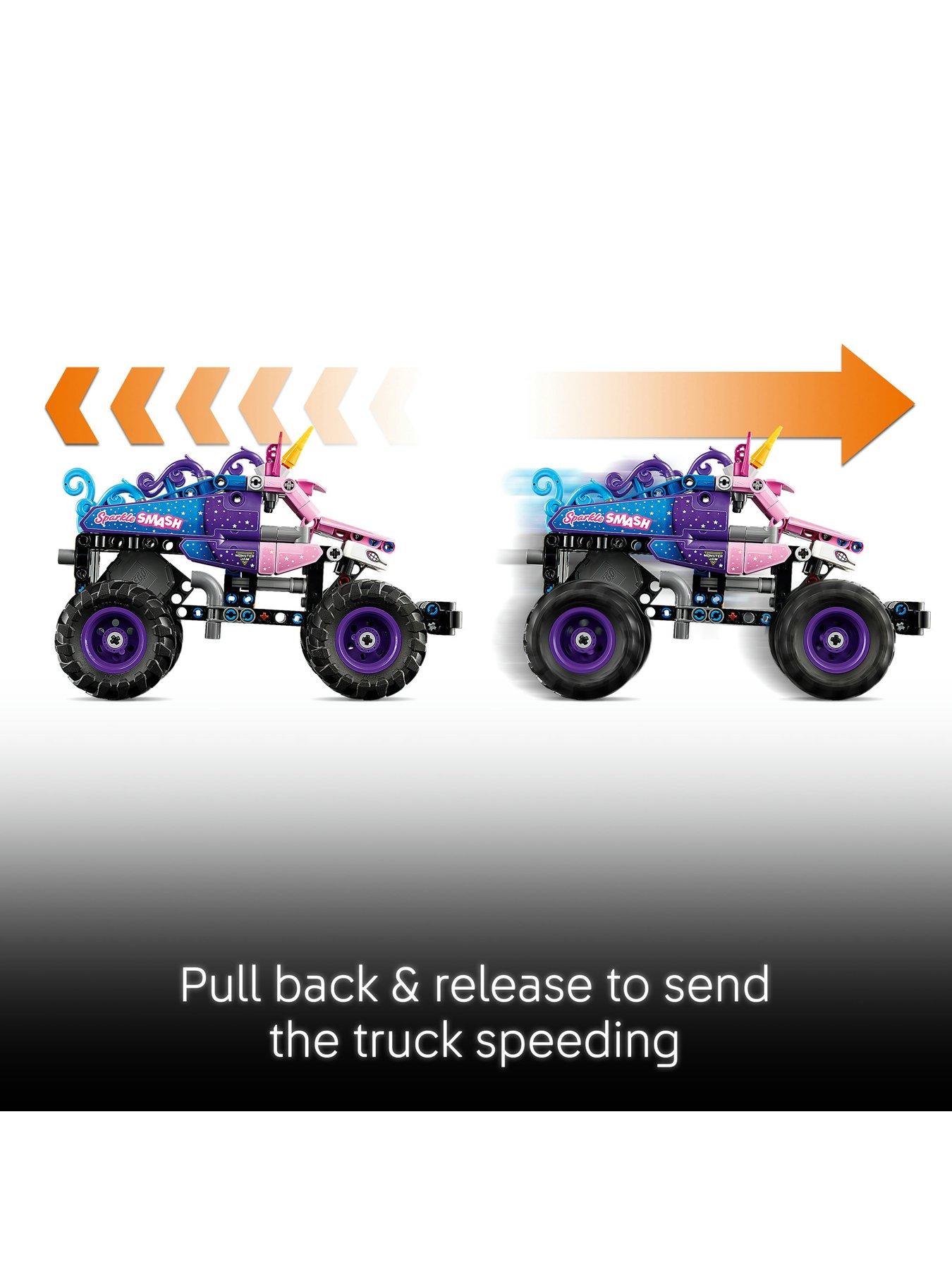 Image 3 of 8 of LEGO Technic Monster Jam Sparkle Smash Pull-Back Toy 42220