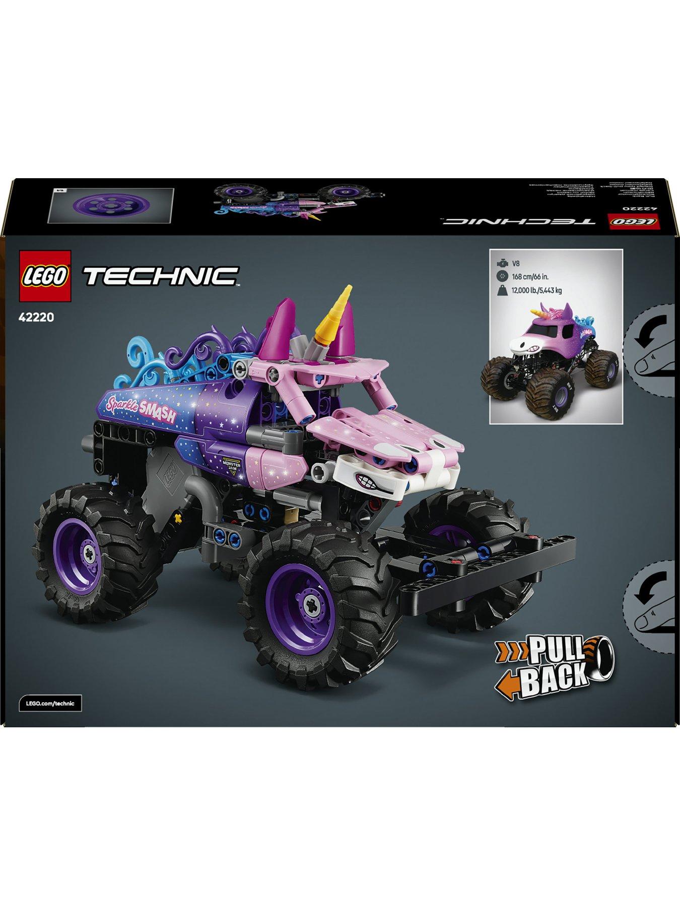 Image 7 of 8 of LEGO Technic Monster Jam Sparkle Smash Pull-Back Toy 42220