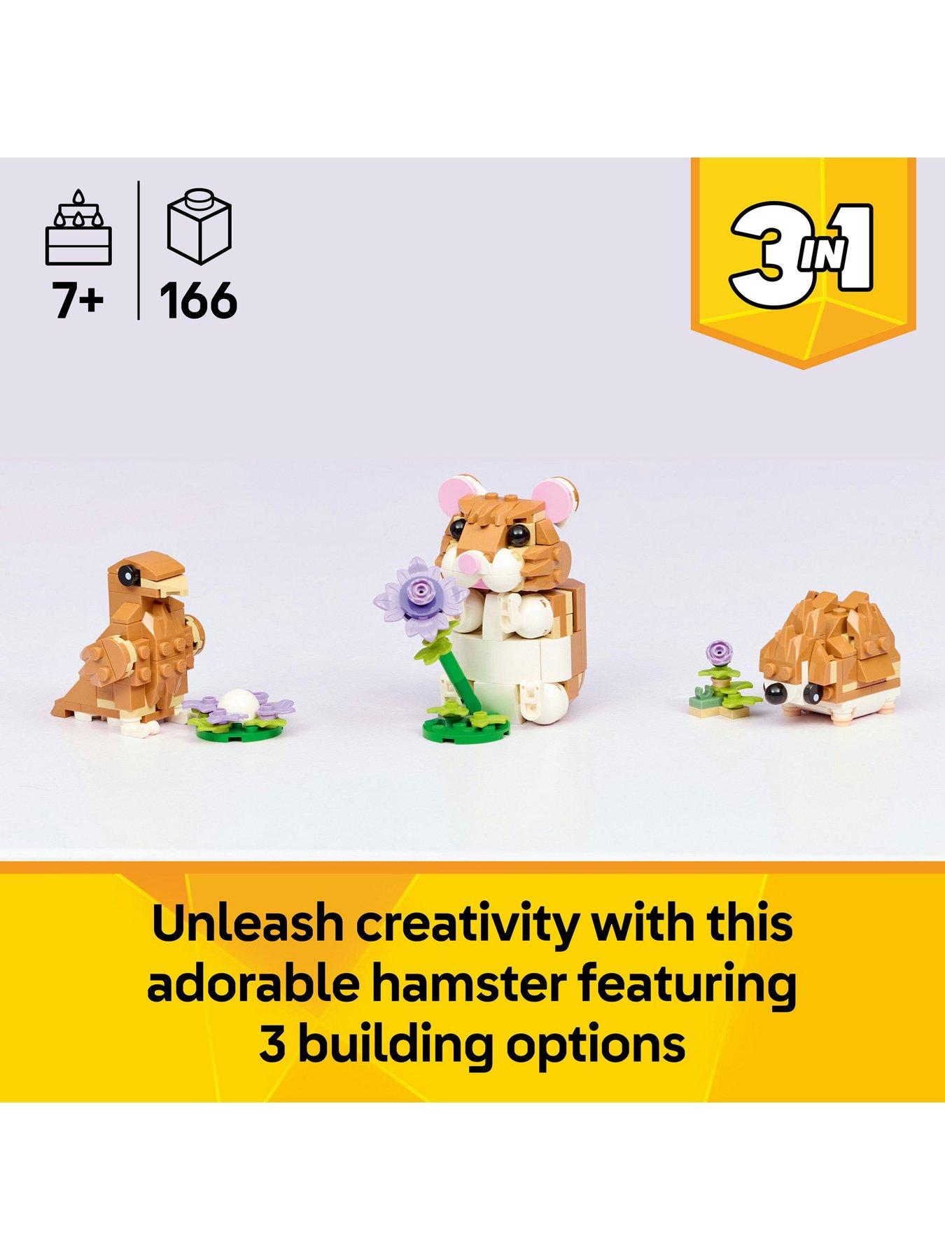 Image 2 of 8 of LEGO Creator 3in1 Cute Hamster with a Flower 31376