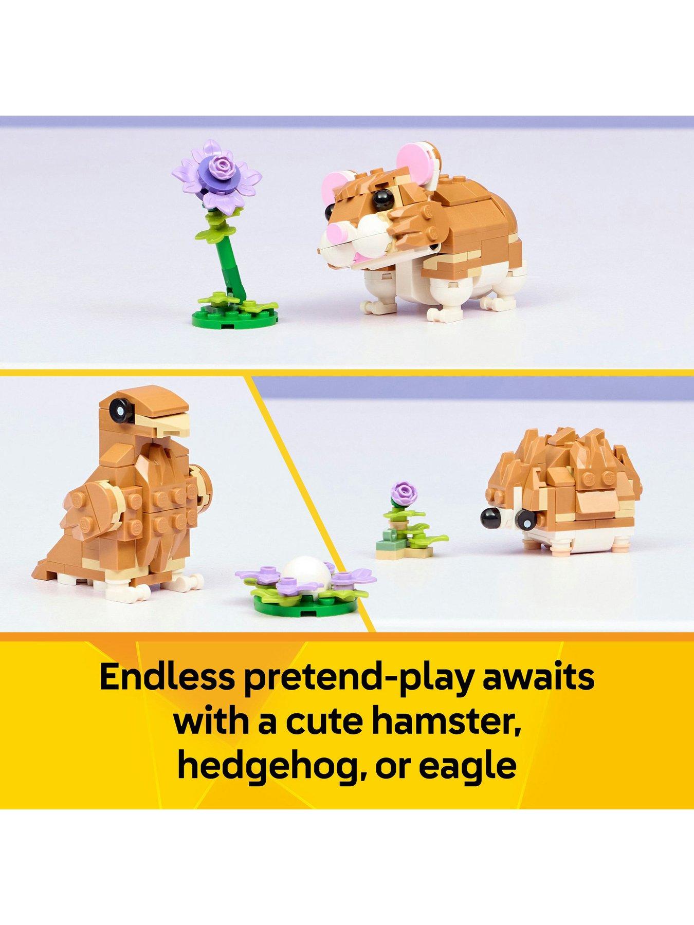 Image 3 of 8 of LEGO Creator 3in1 Cute Hamster with a Flower 31376