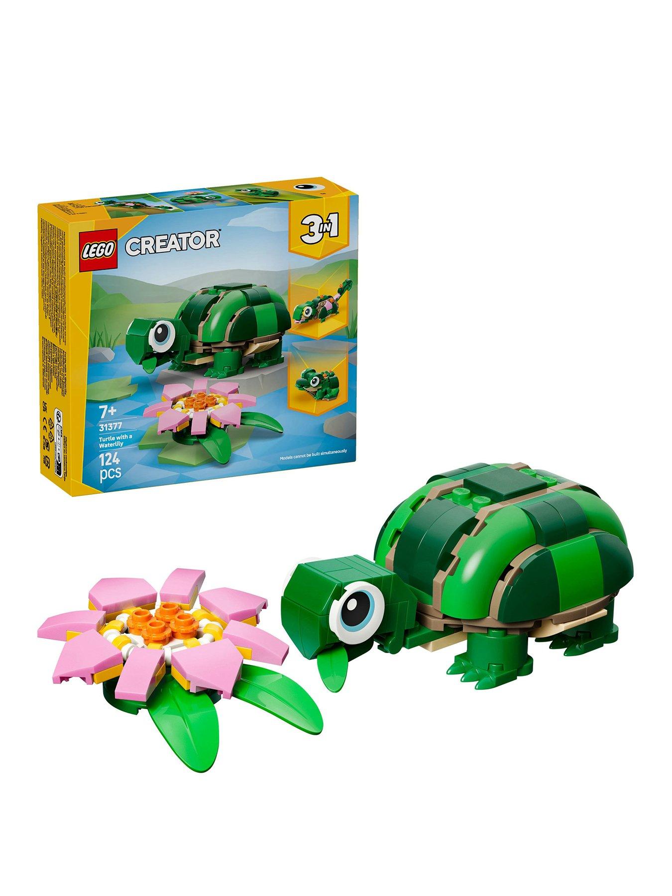 Image 1 of 8 of LEGO Creator 3in1 Turtle with a Water Lily Flower 31377