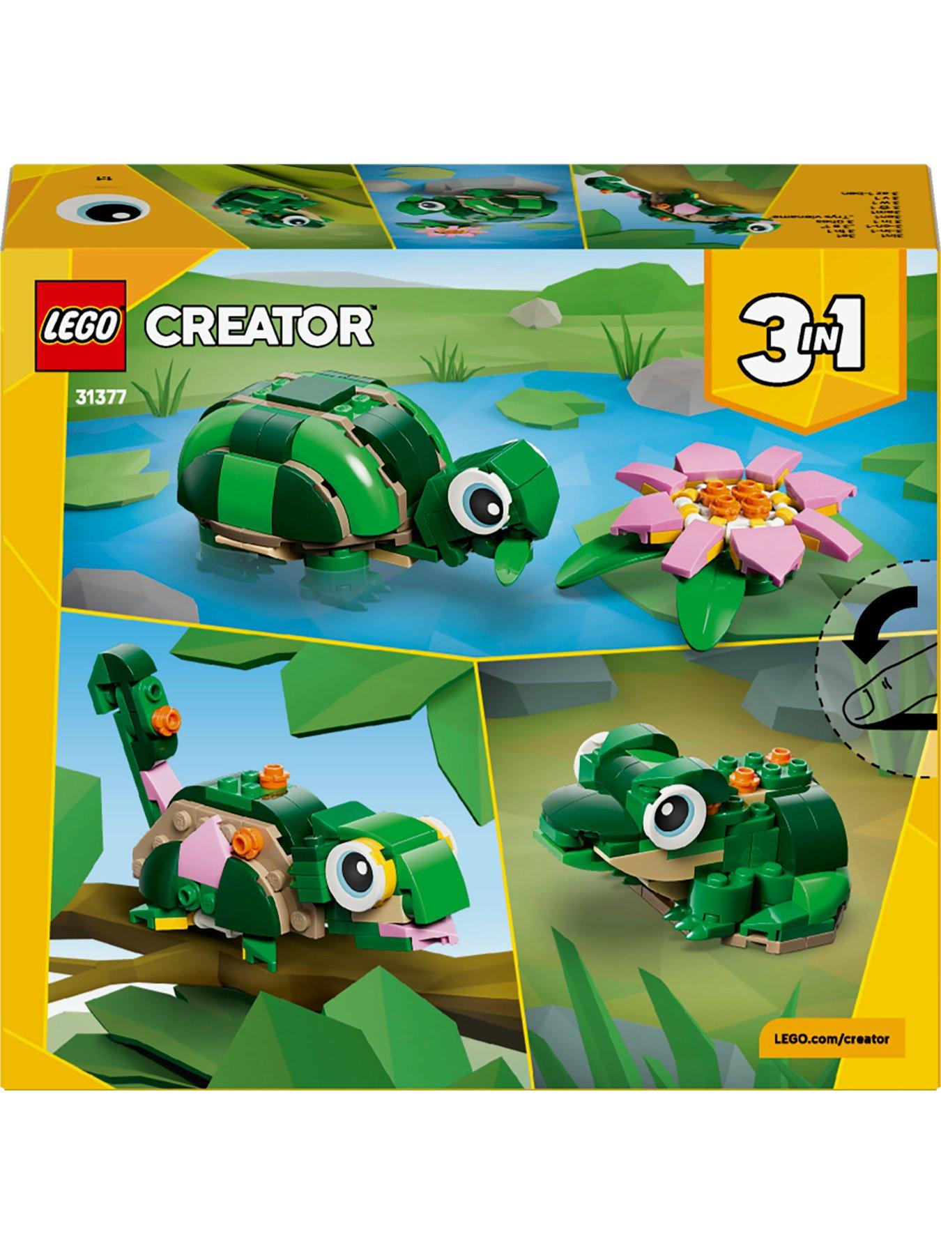 Image 7 of 8 of LEGO Creator 3in1 Turtle with a Water Lily Flower 31377
