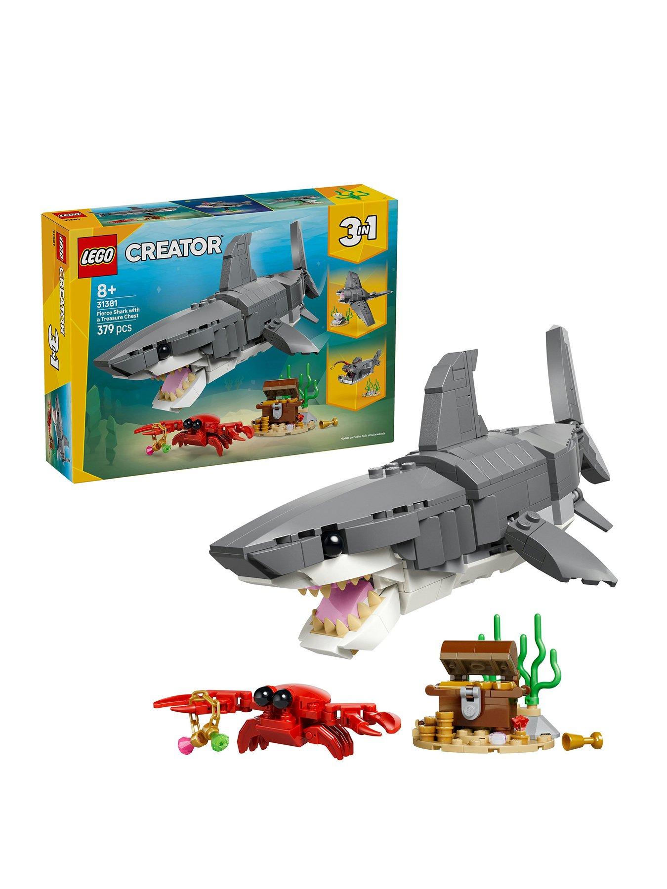 Image 1 of 8 of LEGO Creator 3in1 Fierce Shark with a Treasure Chest 31381