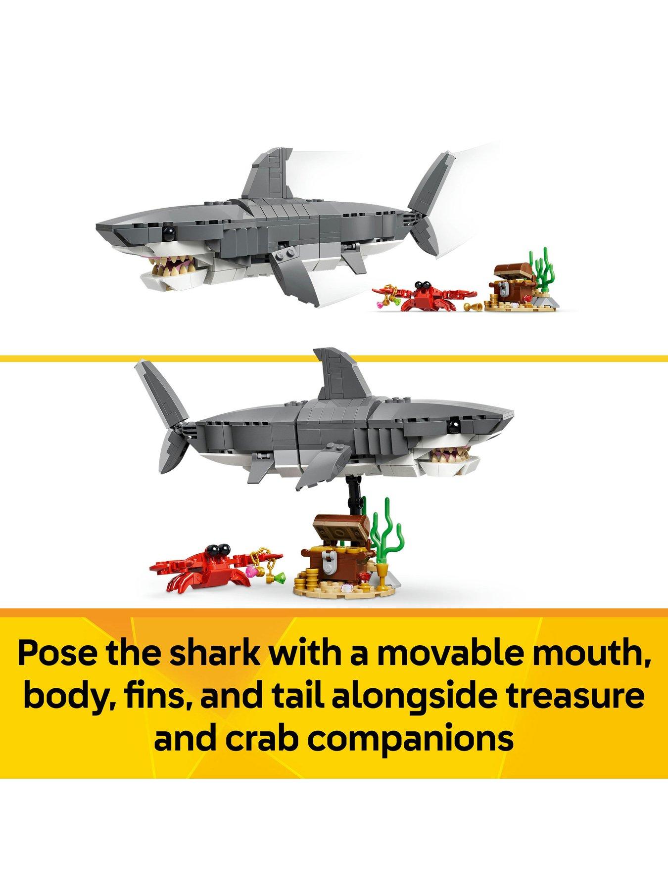  image of lego-creator-3in1-fierce-shark-with-a-treasure-chestnbsp31381