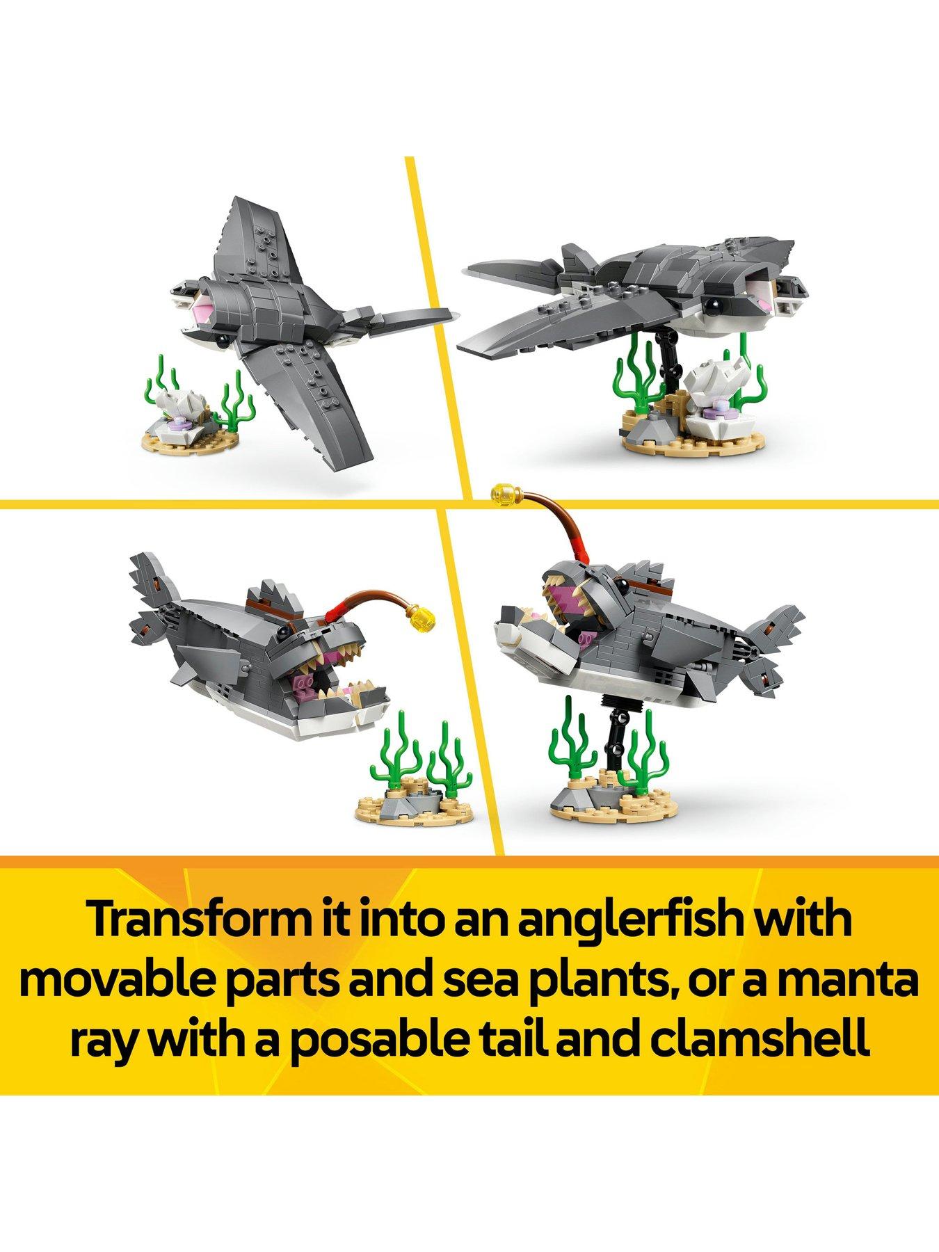  image of lego-creator-3in1-fierce-shark-with-a-treasure-chestnbsp31381