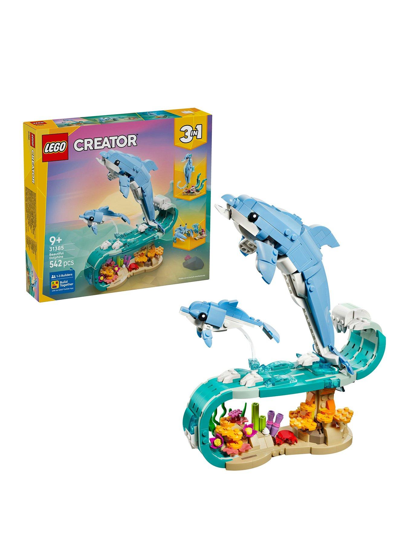 Image 1 of 8 of LEGO Creator 3in1 Sea Animals: Beautiful Dolphins 31385