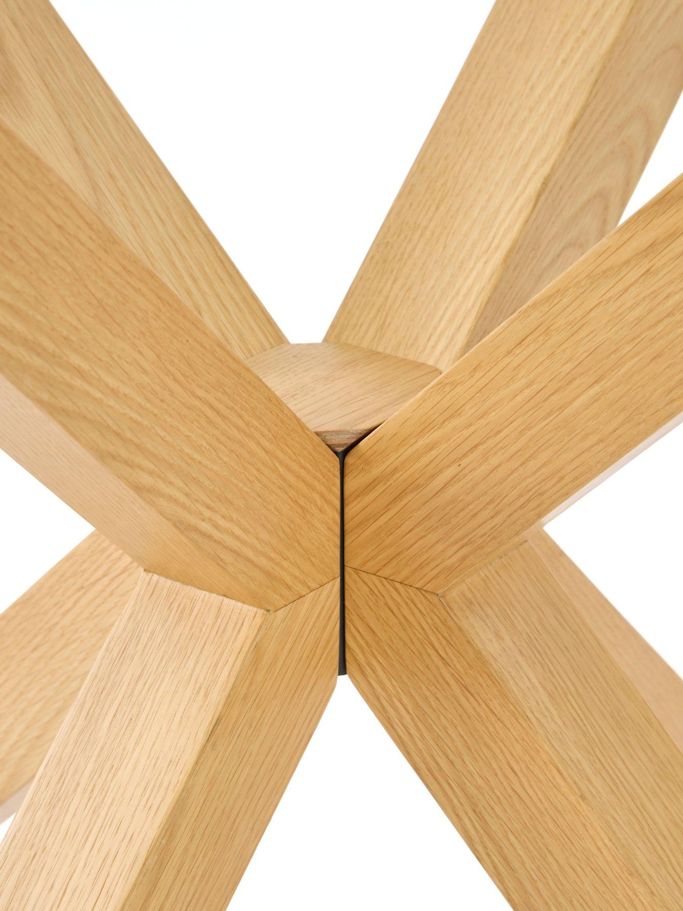 Image 6 of 7 of The Very Collection Rigby 120cm Wood and Glass Top&nbsp;Dining Table&nbsp;-&nbsp;FSC&reg; Certified