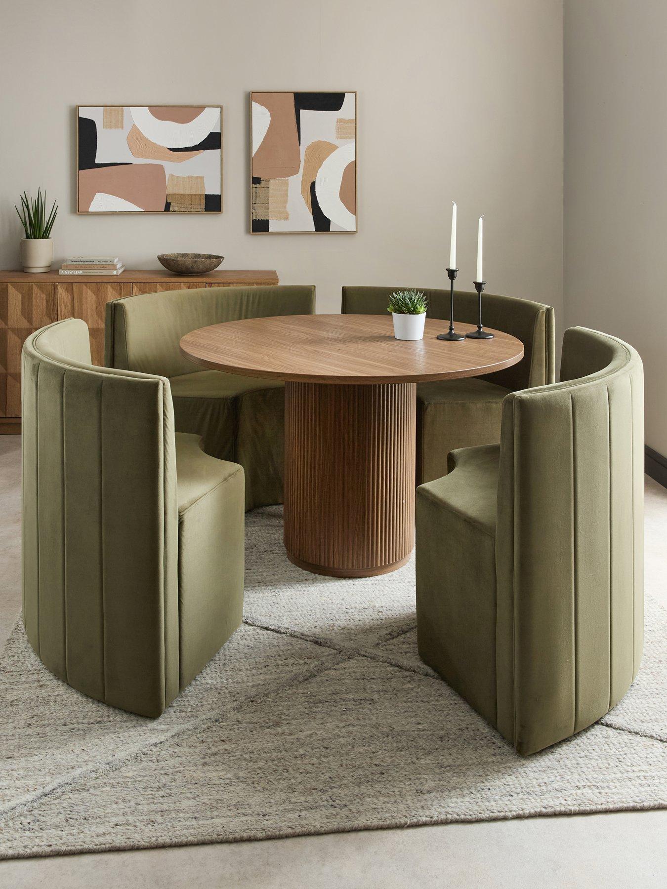 The Very Collection Carina 120 cm Round Dining Table with 4 Chairs - FSC® Certified