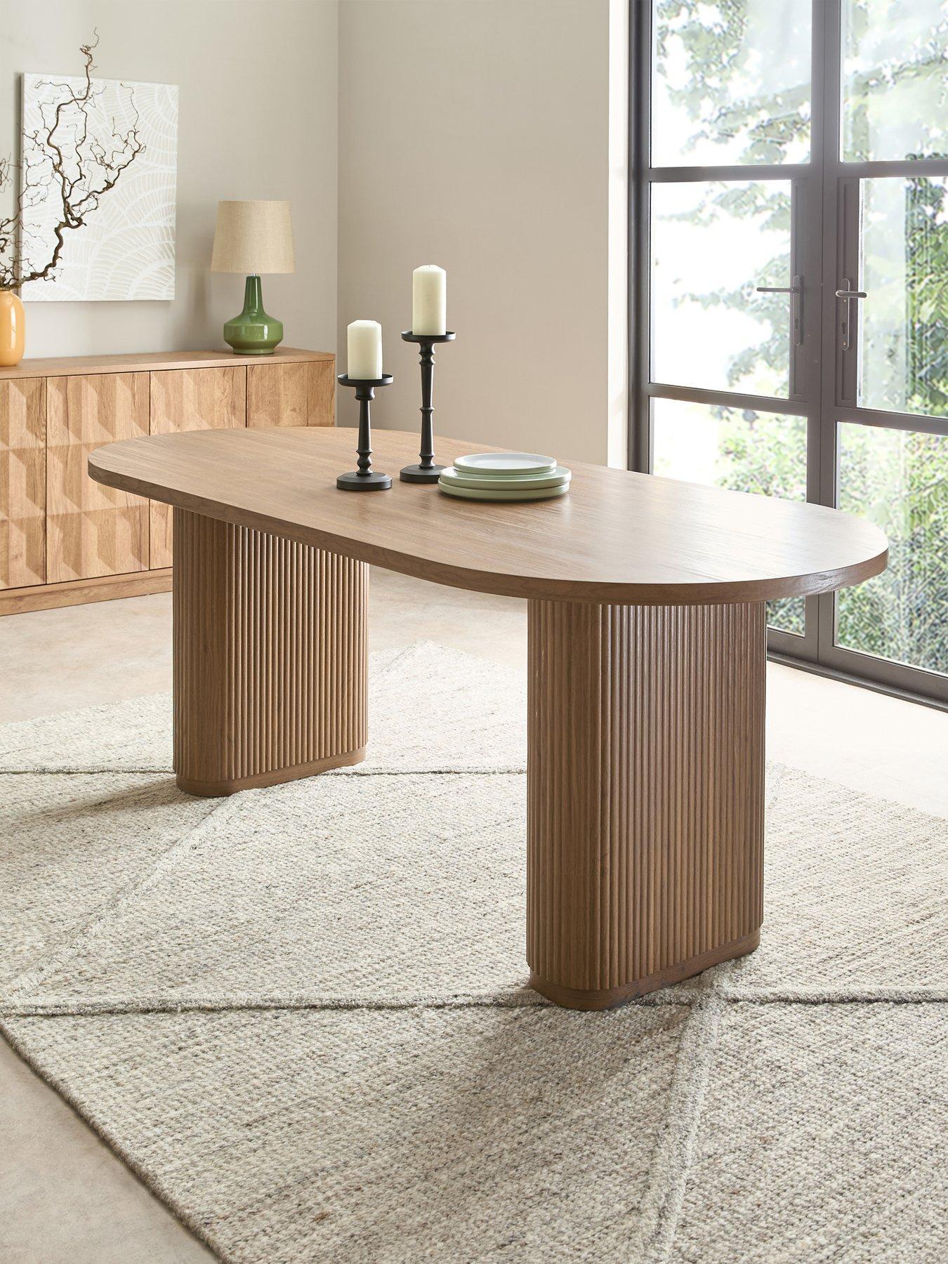 The Very Collection Carina Mid Oak 200cm Oval Dining Table
