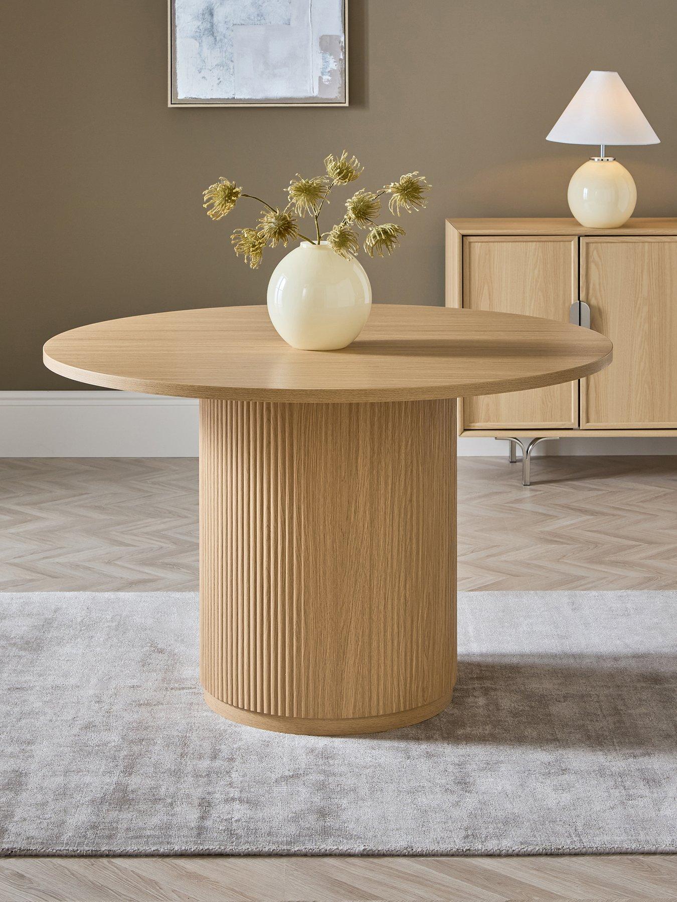 The Very Collection Carina Oak 120cm Round Dining Table - FSC® Certified