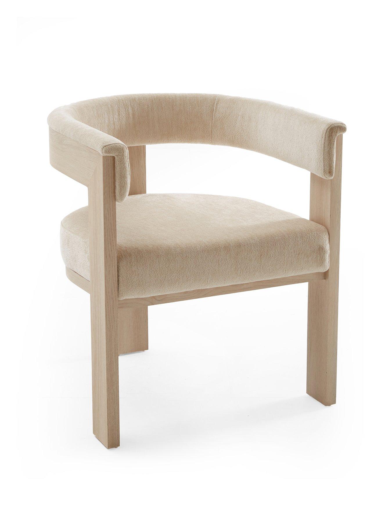 Image 3 of 6 of The Very Collection Arley Dining Chair - White Wash Oak/Natural - FSC&reg; Certified