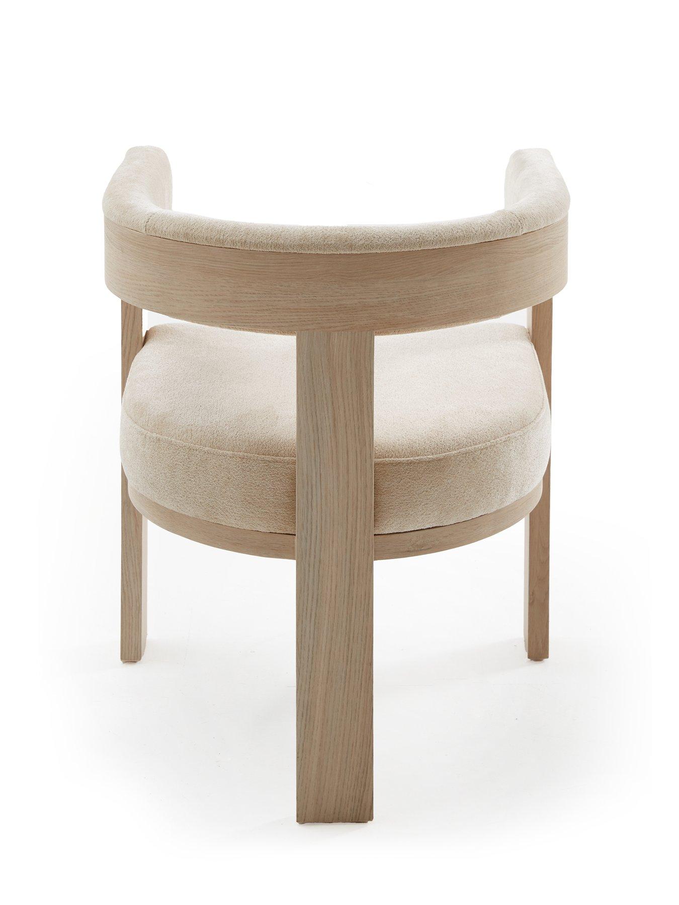 Image 4 of 6 of The Very Collection Arley Dining Chair - White Wash Oak/Natural - FSC&reg; Certified
