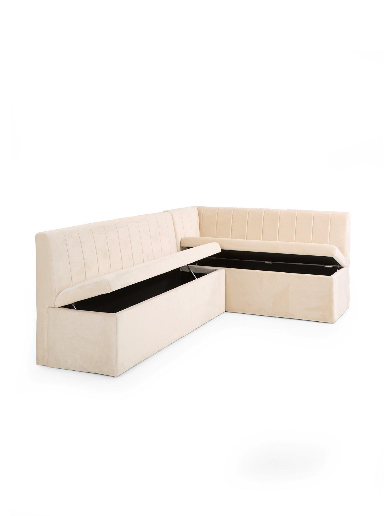 Image 4 of 7 of The Very Collection Sander Corner Storage Booth - FSC&reg; Certified