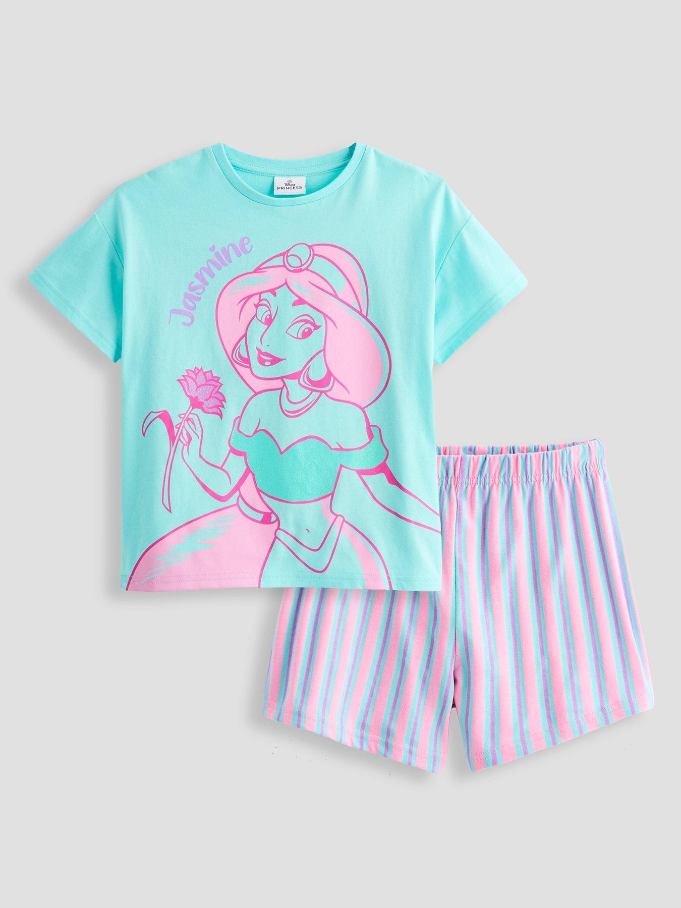 Image 3 of 5 of Disney Princess 2pk Princess Shortie Pyjamas