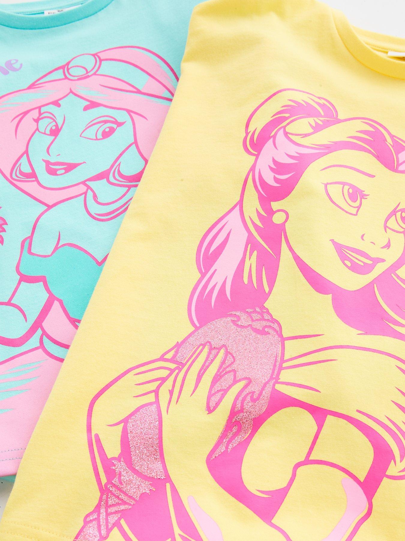 Image 5 of 5 of Disney Princess 2pk Princess Shortie Pyjamas