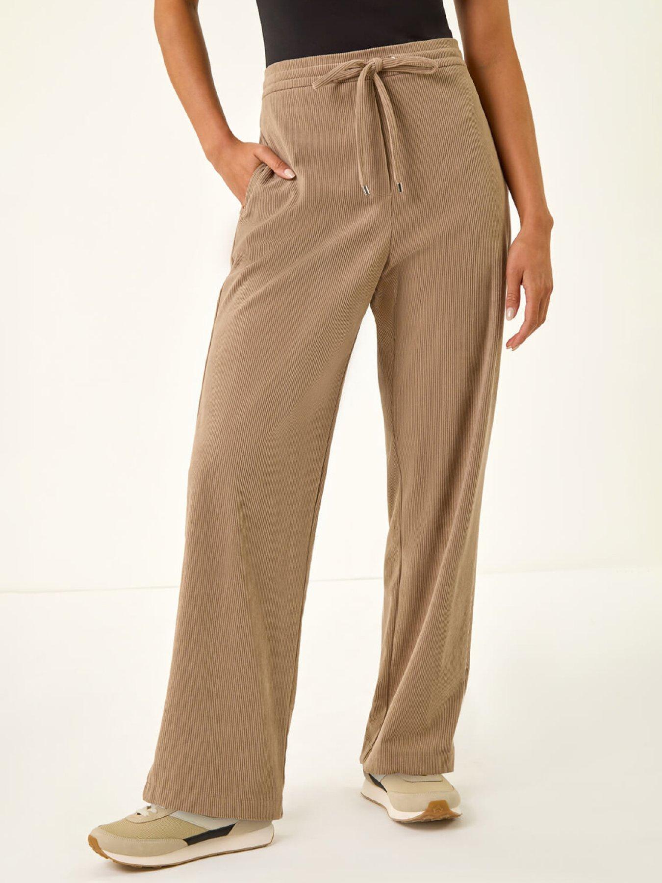 Roman Petite Corduroy Drawstring Trouser - Stone