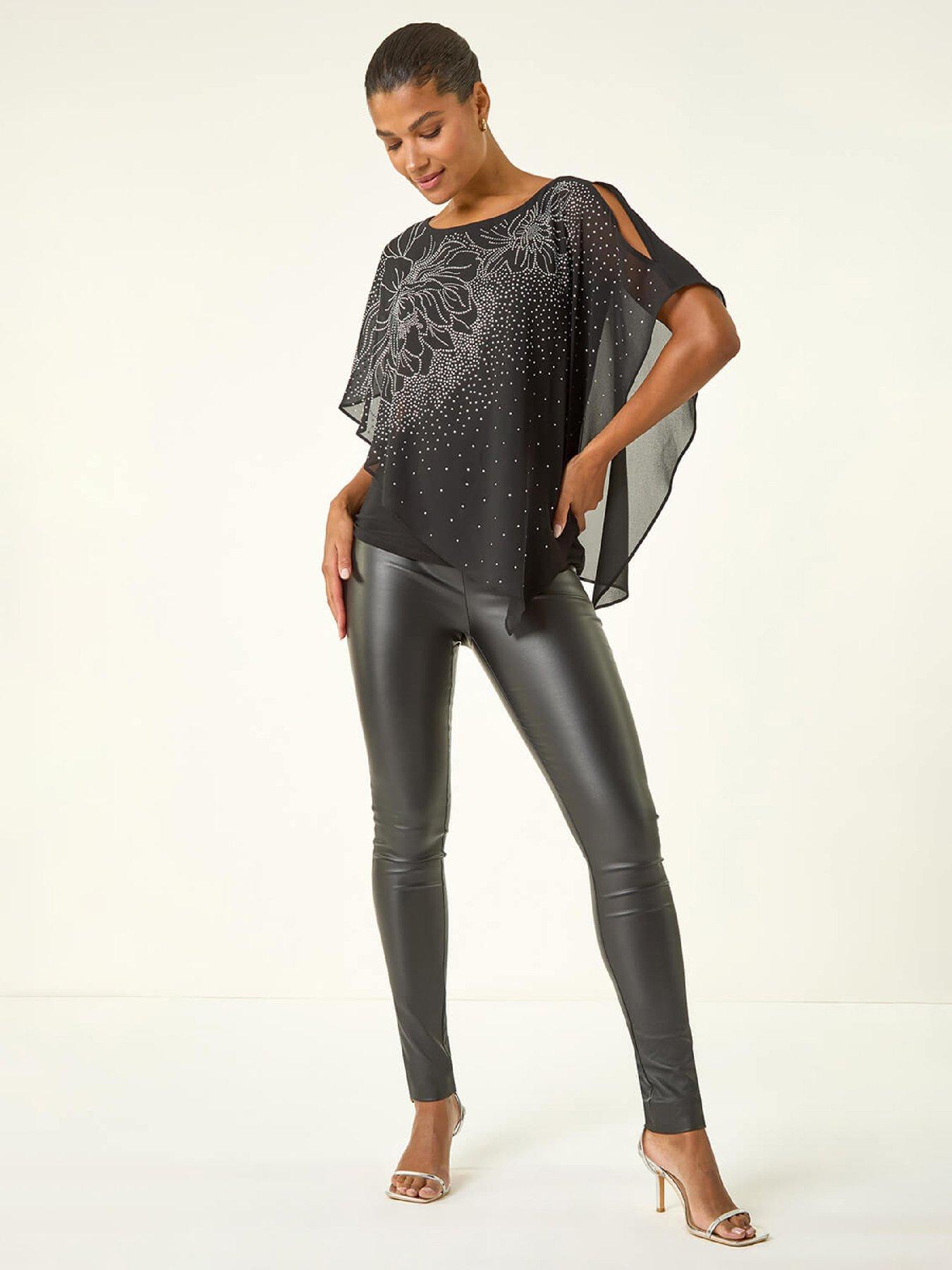  image of roman-asymmetric-hotfix-overlay-top-black