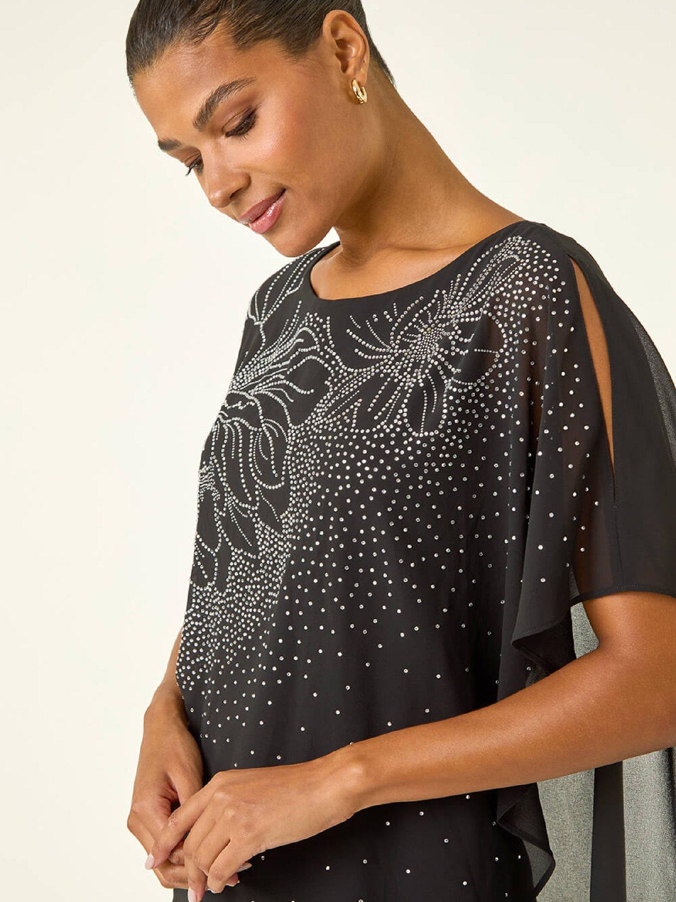  image of roman-asymmetric-hotfix-overlay-top-black