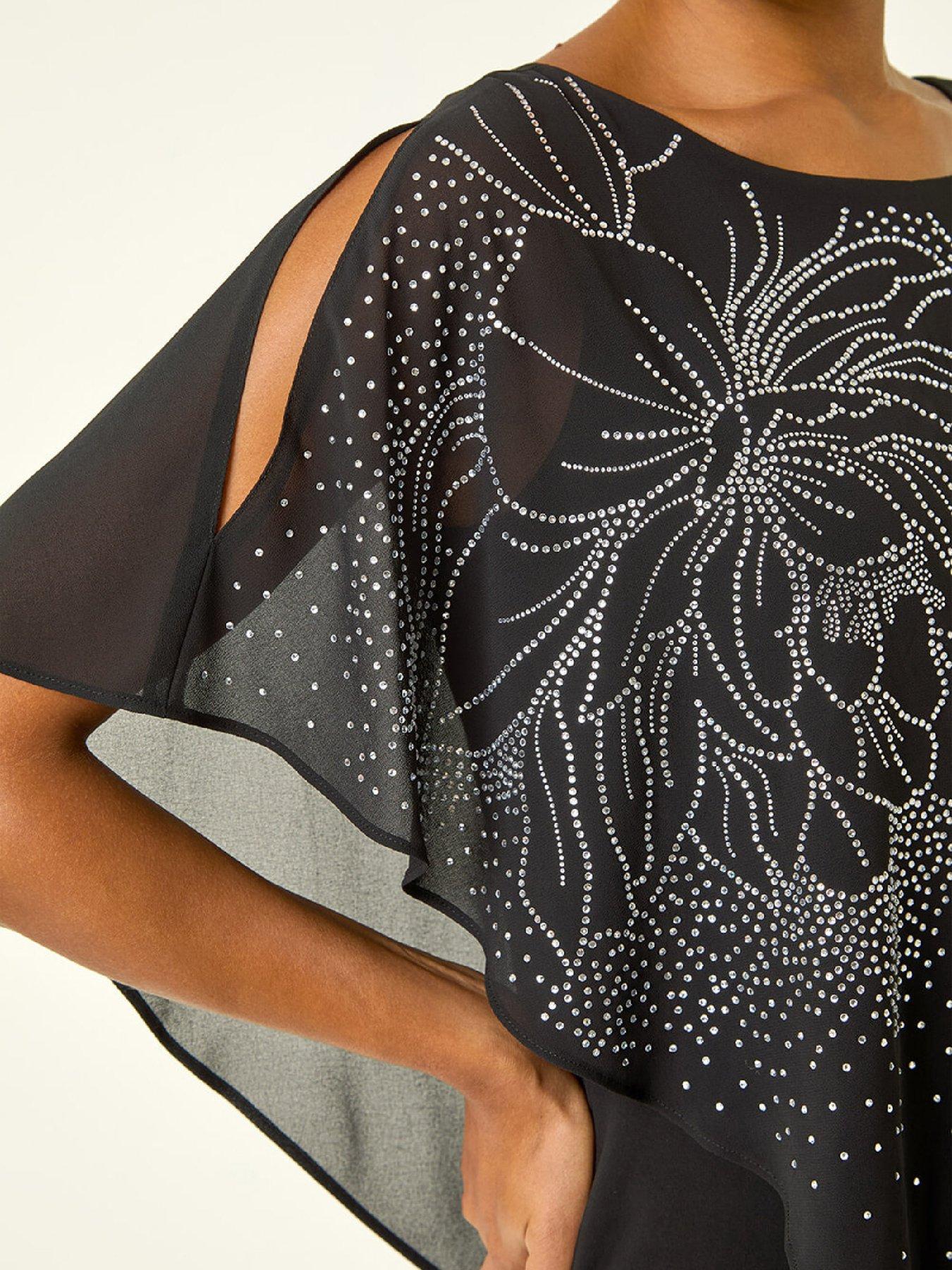  image of roman-asymmetric-hotfix-overlay-top-black