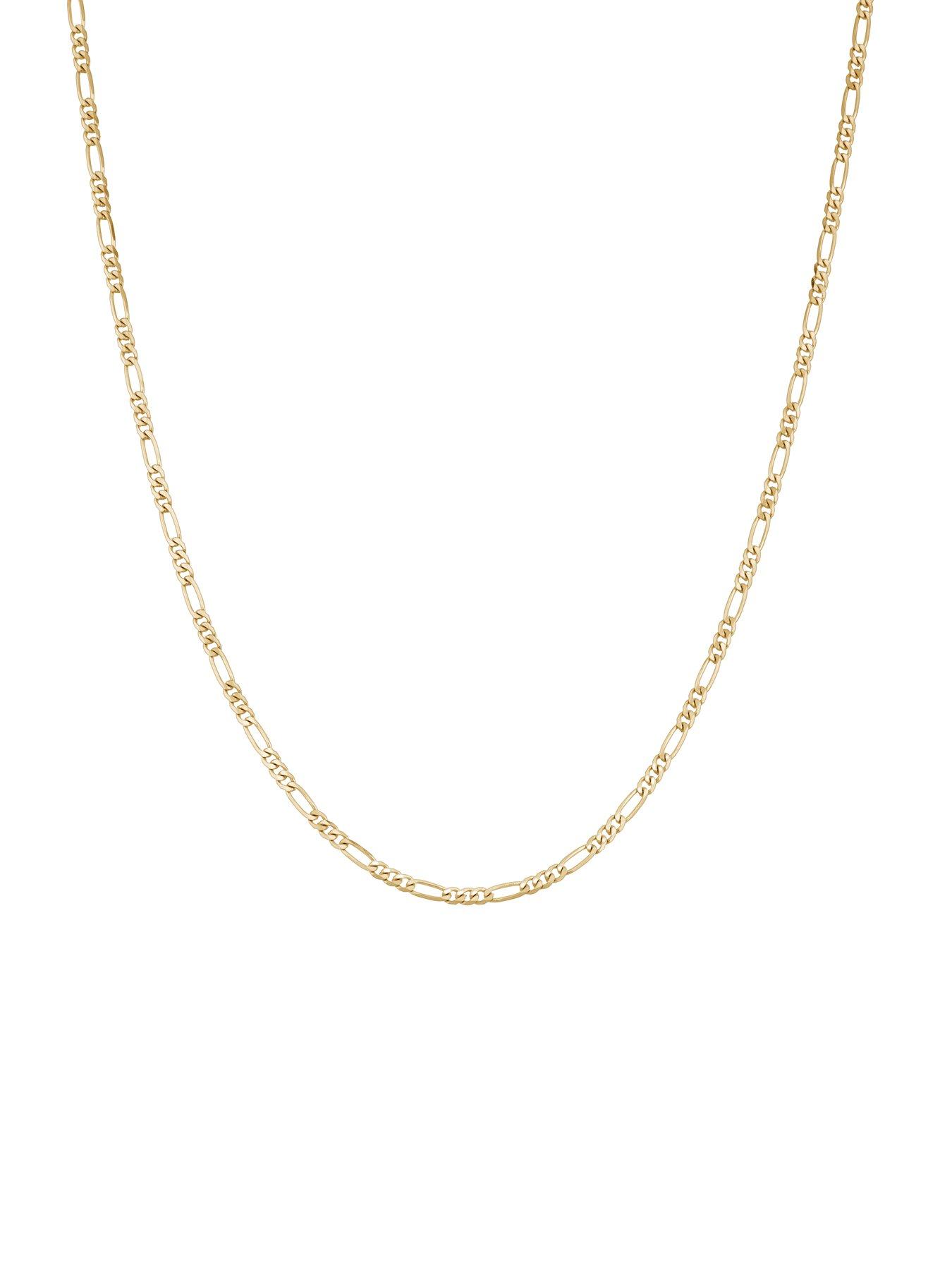 Image 3 of 7 of The Love Collection 9ct Yellow Gold 2.4mm Solid Figaro Chain