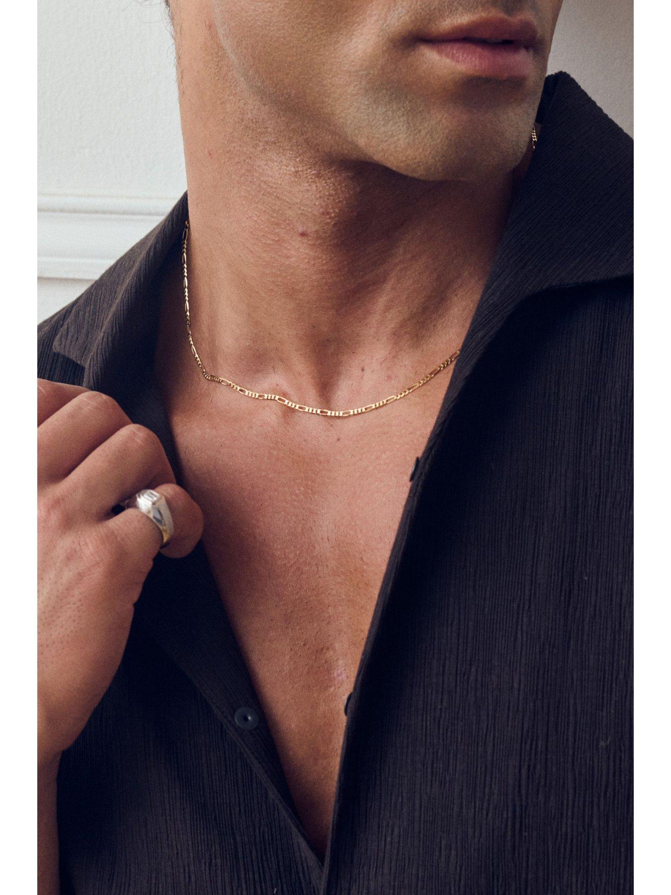 Image 6 of 7 of The Love Collection 9ct Yellow Gold 2.4mm Solid Figaro Chain