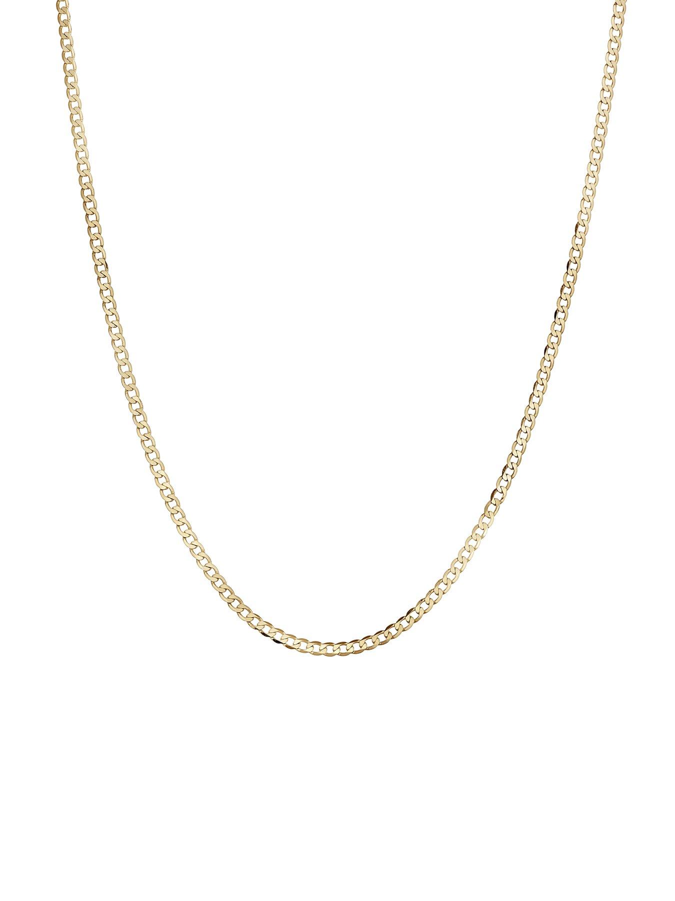  image of the-love-collection-9ct-yellow-gold-solid-curb-chain-28mm-20-inch