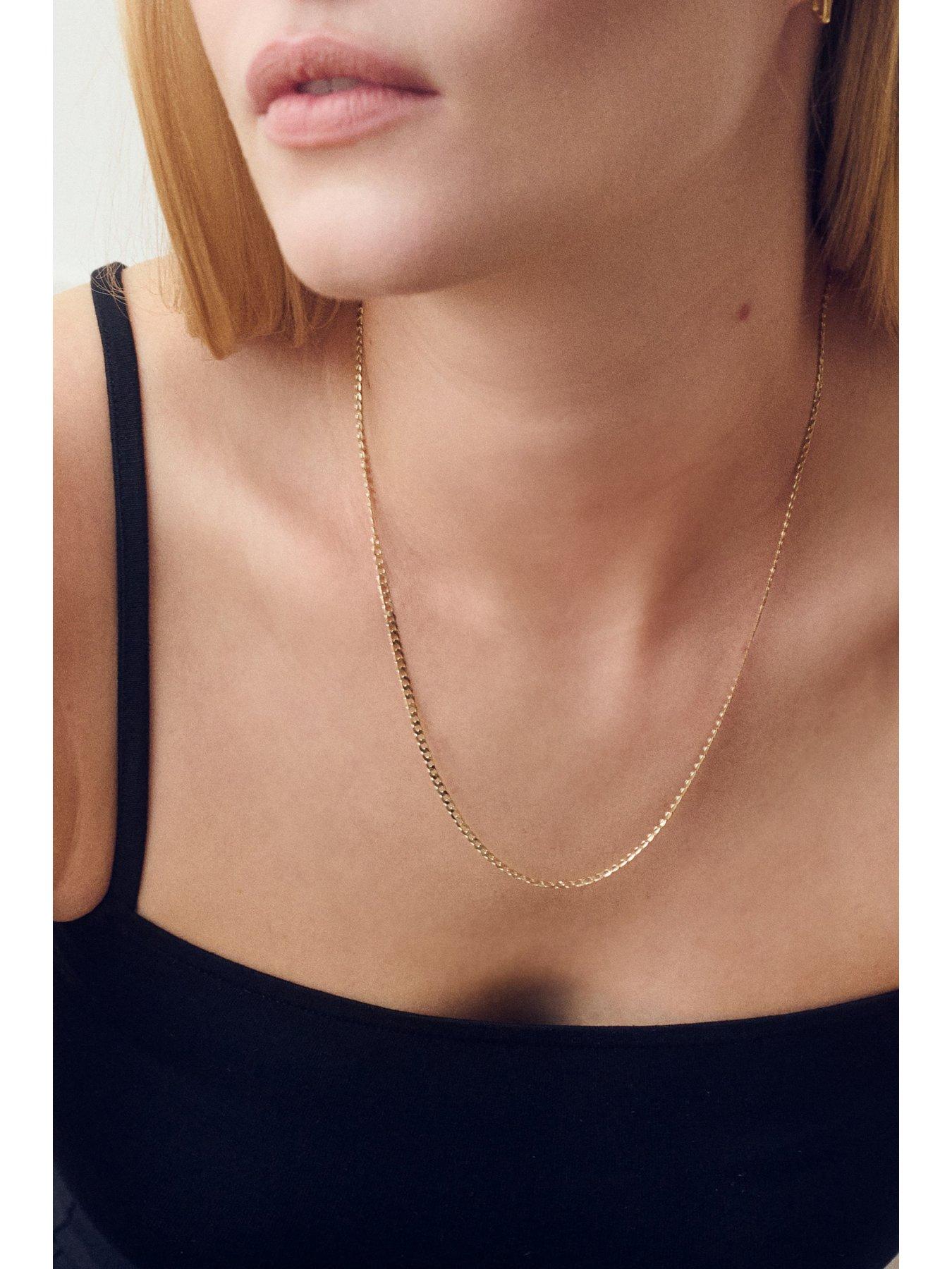  image of the-love-collection-9ct-yellow-gold-solid-curb-chain-28mm-20-inch