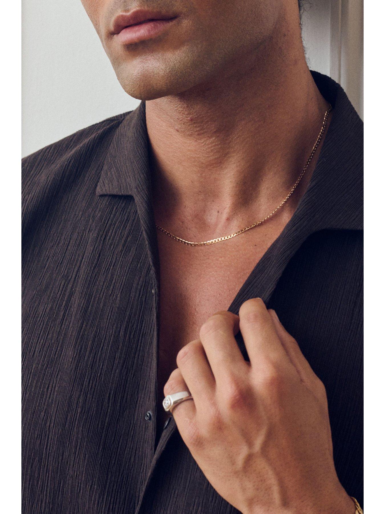  image of the-love-collection-9ct-yellow-gold-solid-curb-chain-28mm-20-inch