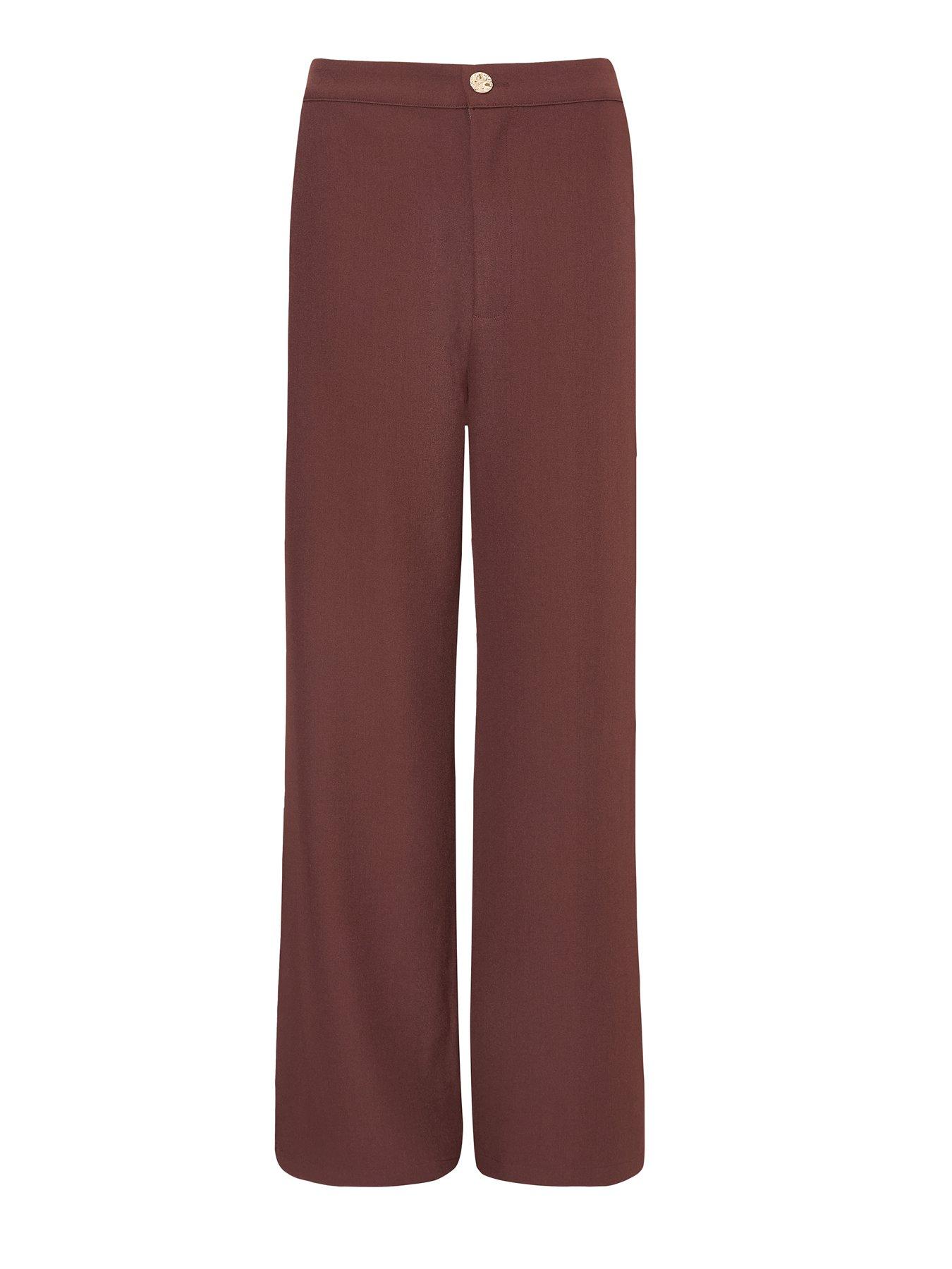 Image 4 of 6 of Quiz Brown Tapered Trousers