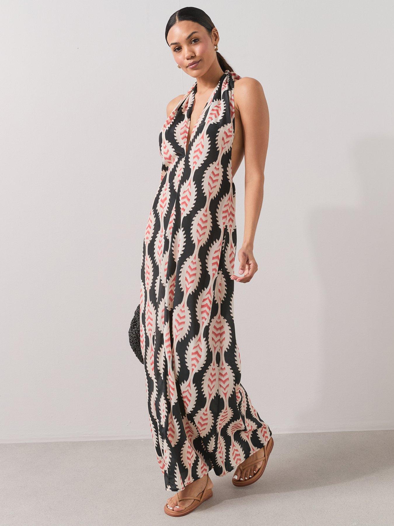 The Very Collection All Over Printed Halter Maxi Dress - Multi