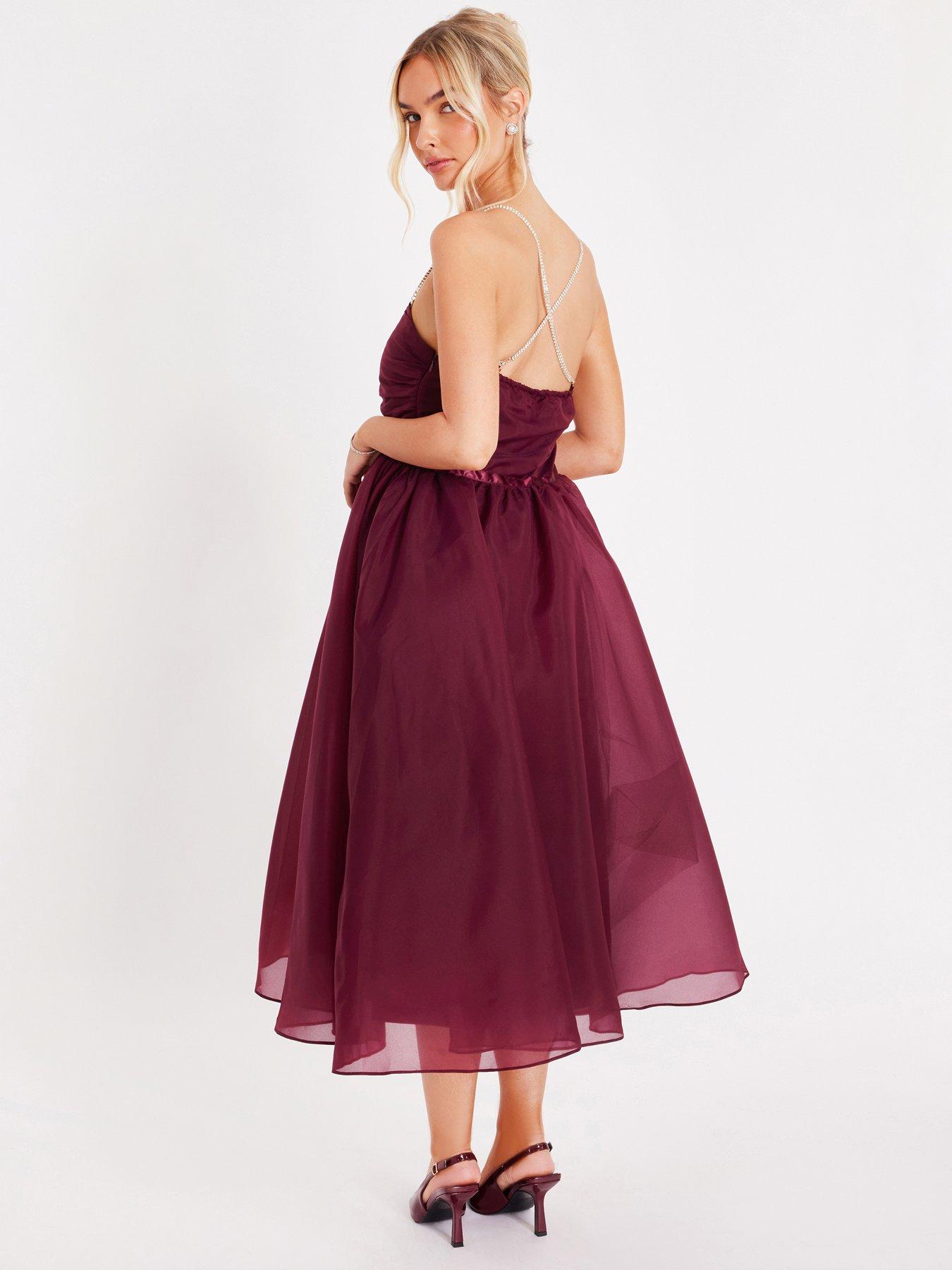 quiz burgundy sequin dress Thats So Fetch | Harper Sequin Mini Dress | burgundy main image 0