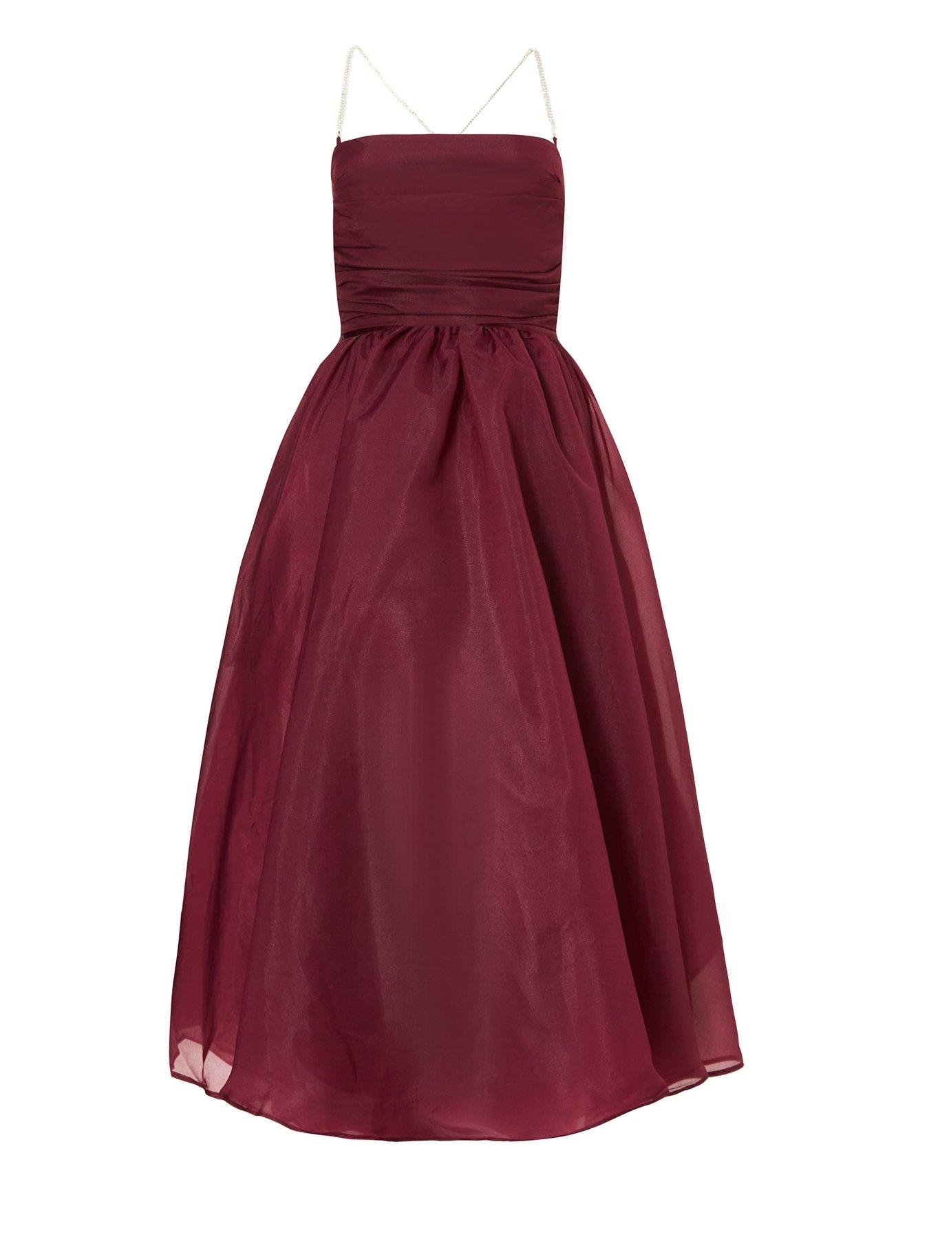 Robe TopShop Organza Skater - Taille US 8/UK 12, Champagne Métallisé, Neuf Sans étiquettes