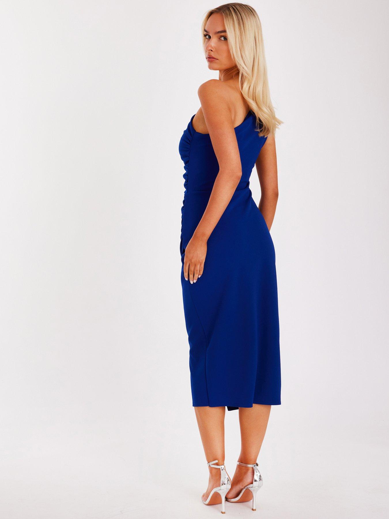  image of quiz-royal-blue-corsage-midi-dress