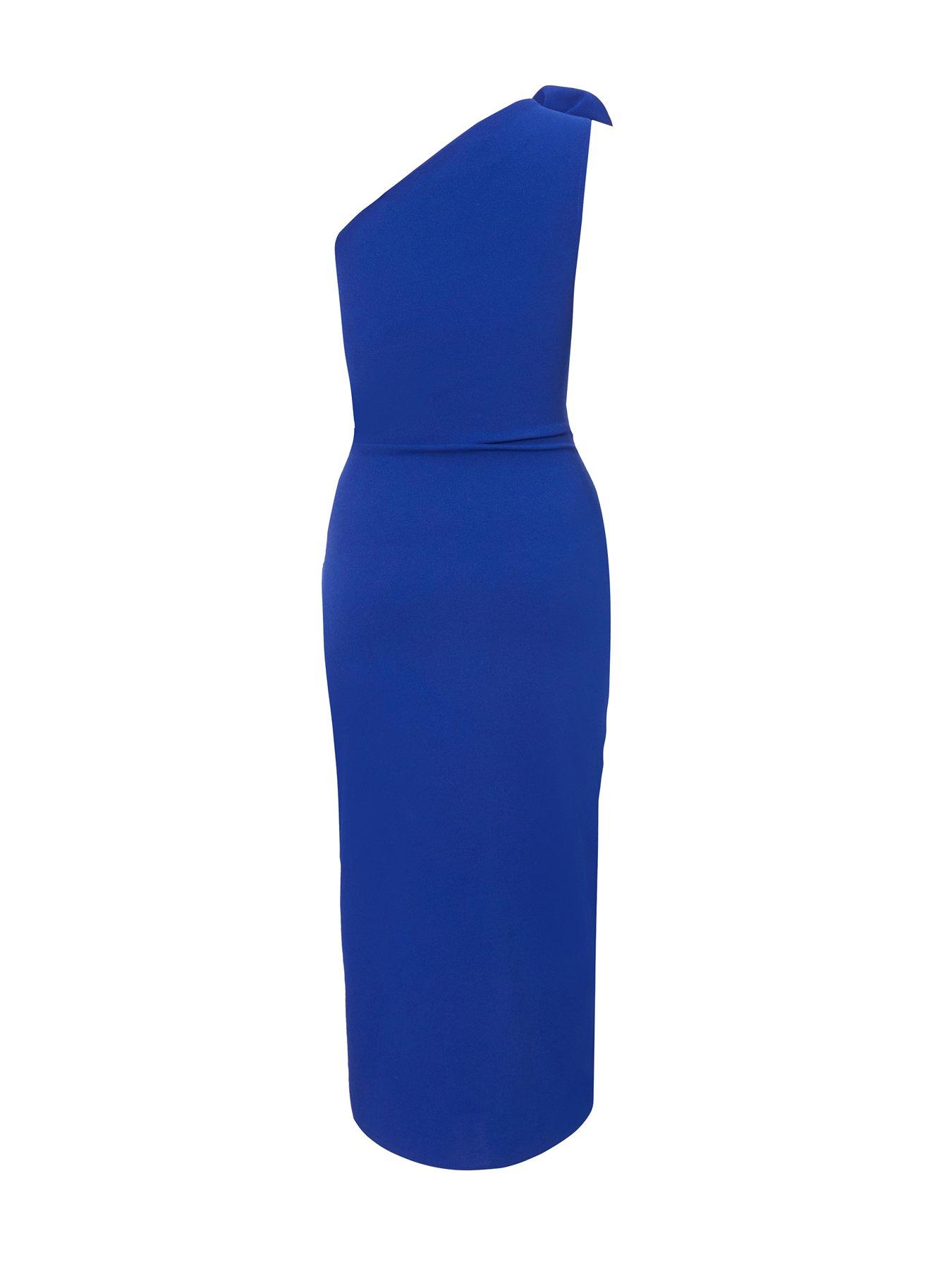  image of quiz-royal-blue-corsage-midi-dress