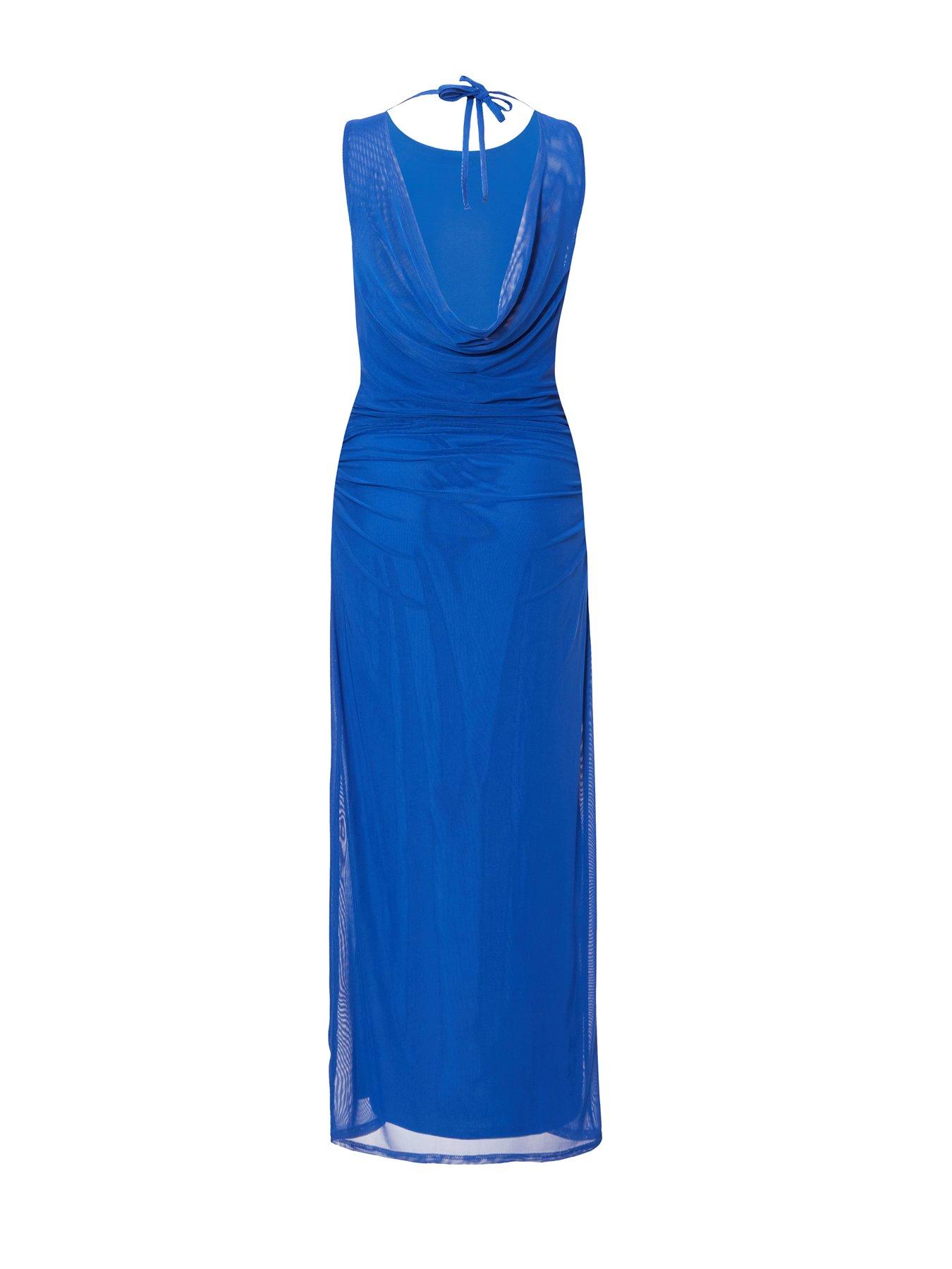  image of quiz-cowl-back-midaxi-dress-royal-blue