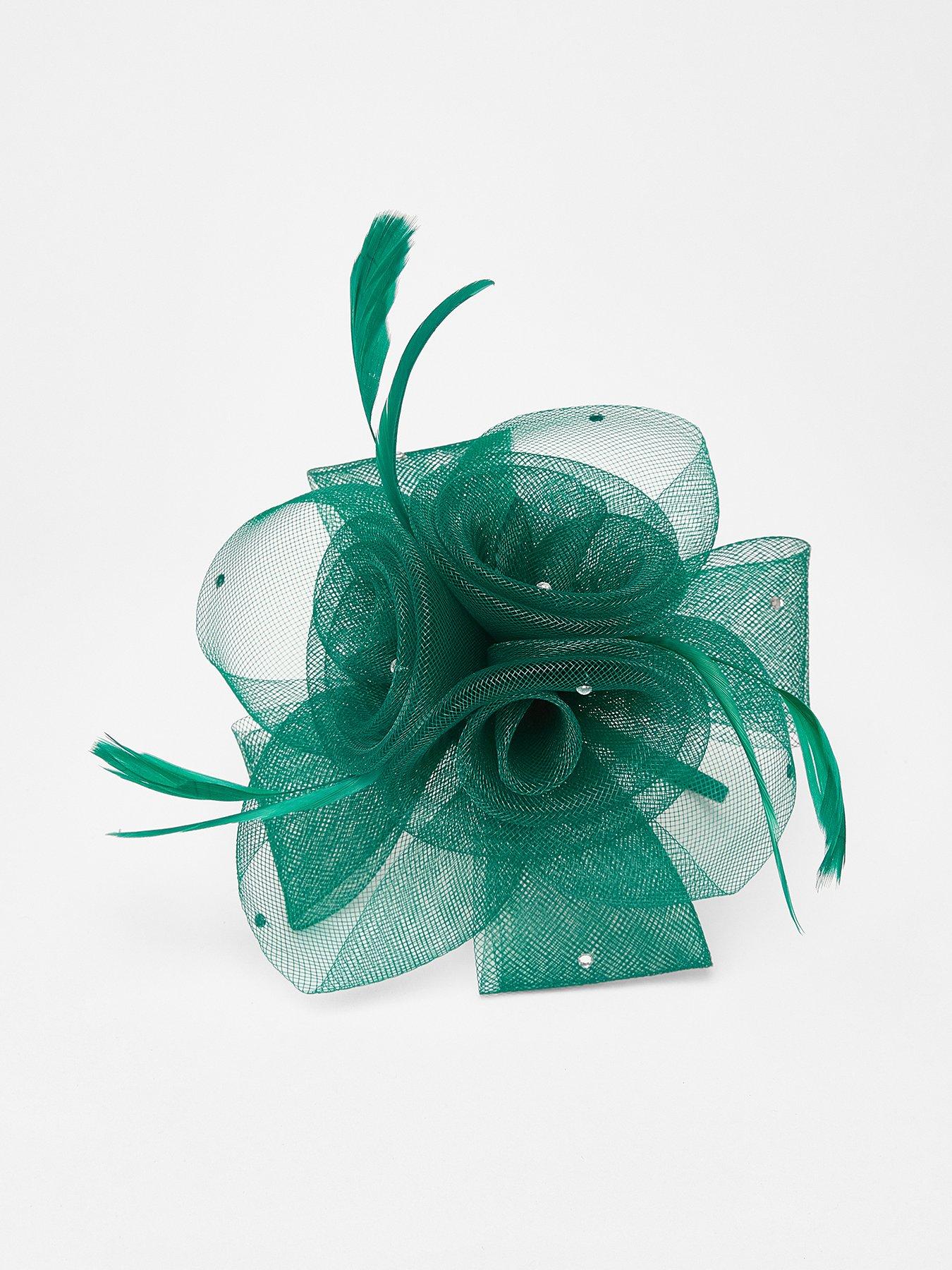 Quiz Green Flower Headband Fascinator