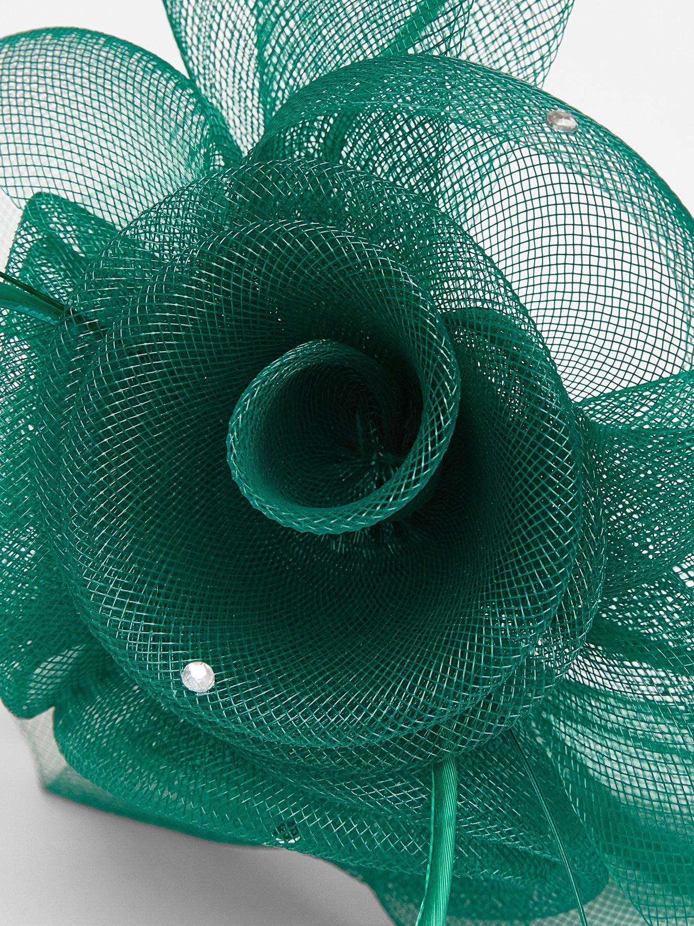 Image 3 of 3 of Quiz Green Flower Headband Fascinator